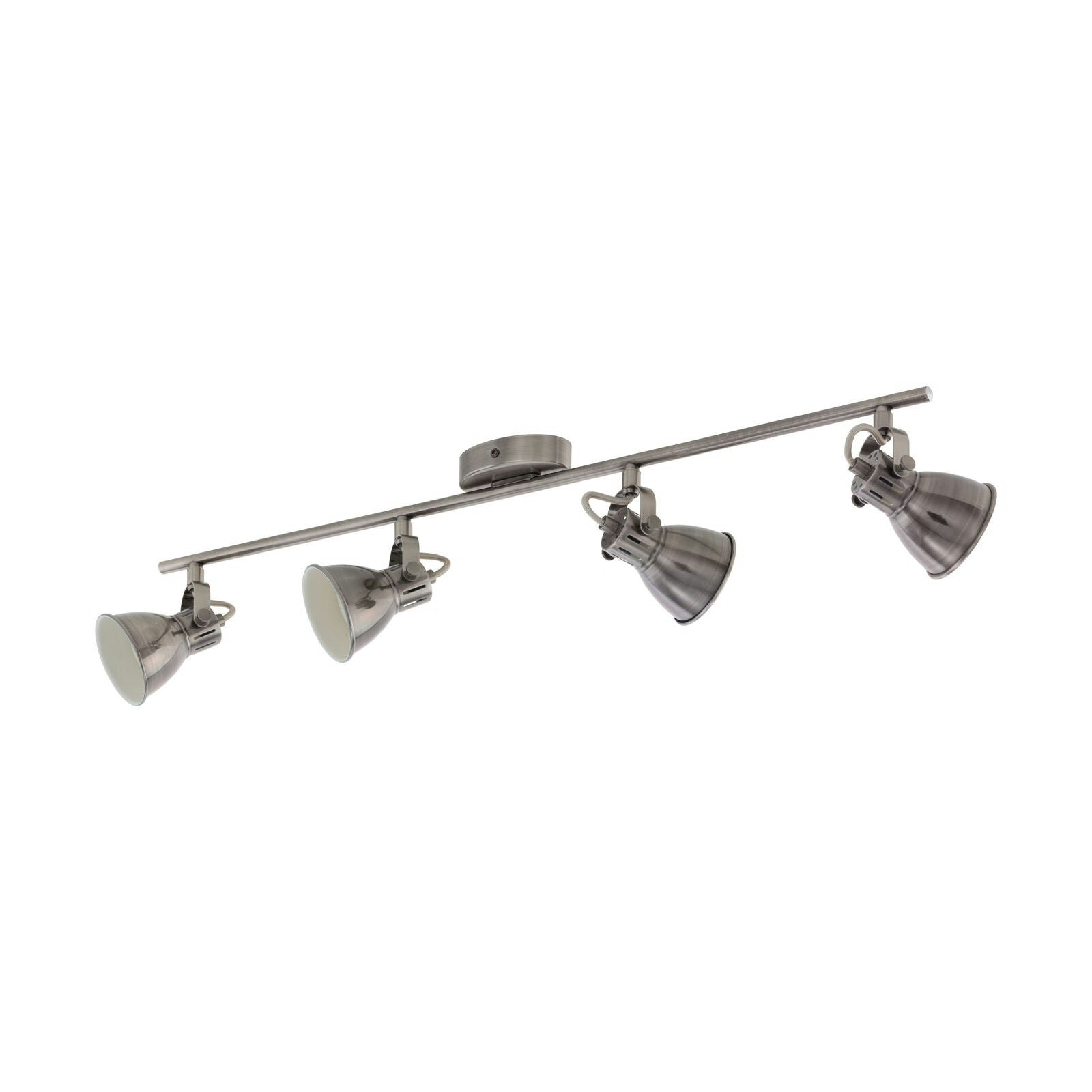 Loops Light Flush Ceiling Colour Nickel Antique Creme Shade Bulb Gu10 4X3.3w Size 4