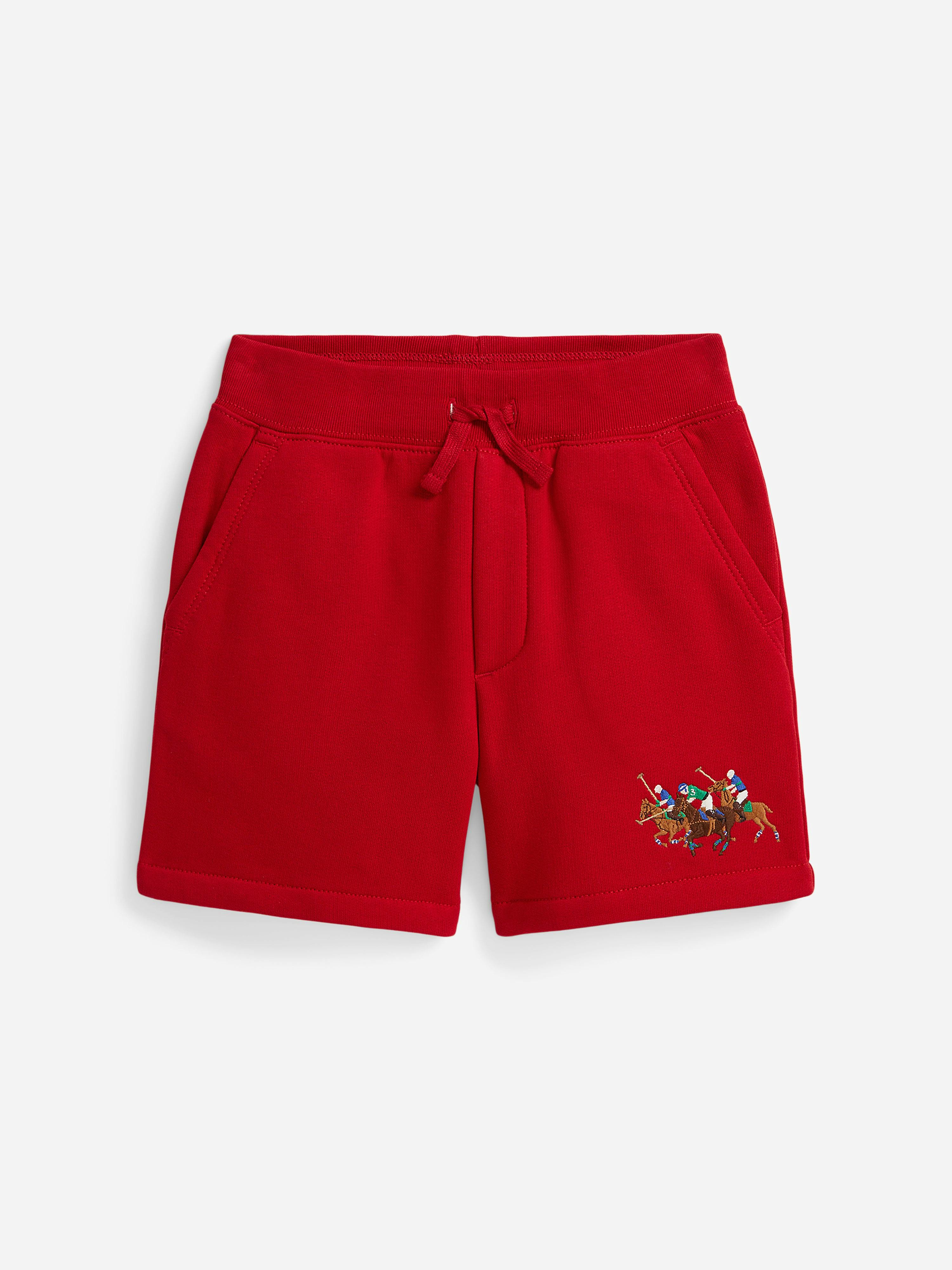 Ralph Lauren Kids Boys Red Ralph Lauren Polo Player Shorts In - 2 Yrs