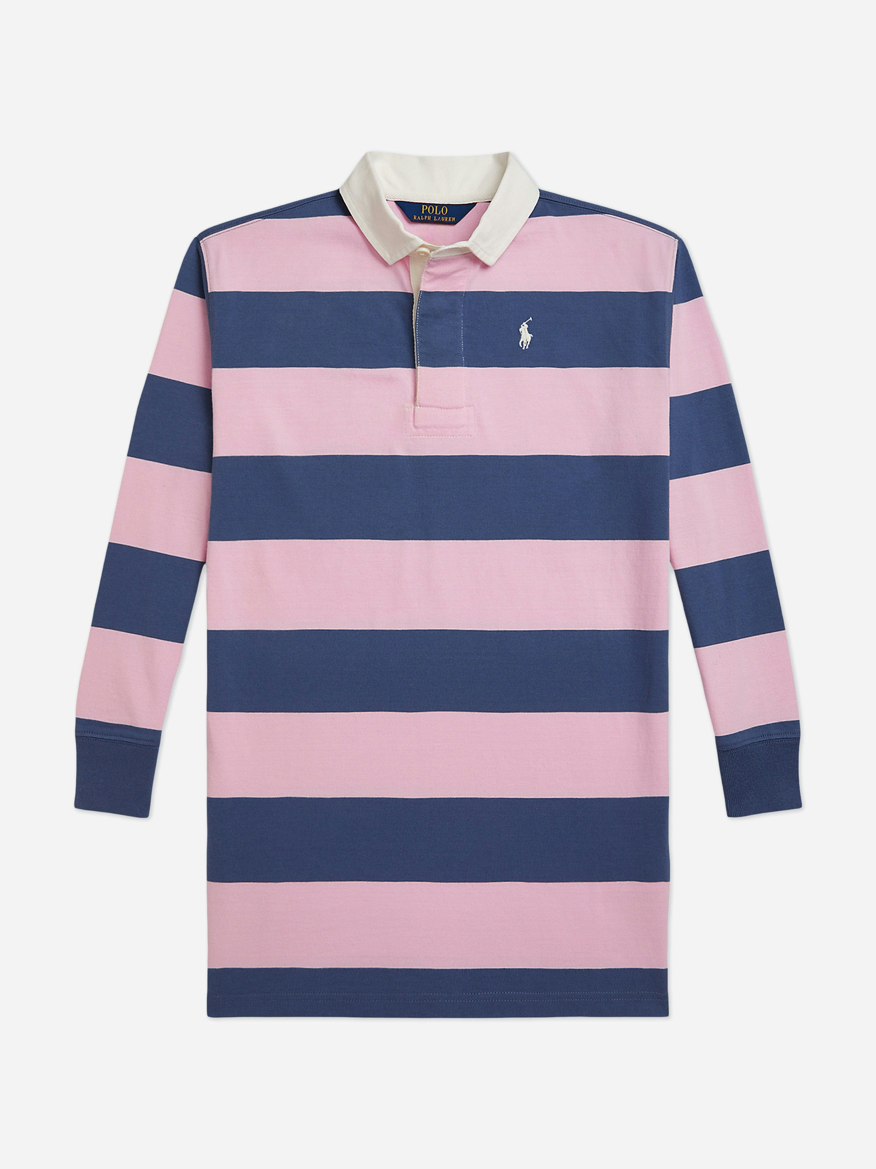 Ralph Lauren Kids Girls Blue Ralph Lauren Oversized Rugby Dress In Navy - Us M - Uk 8 - 10 Yrs