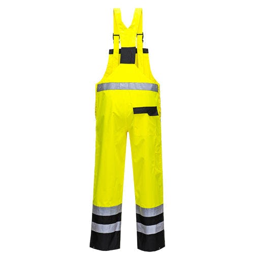 Coolandnew Yellow Portwest S488 Contrast Bib & Brace - /Navy - 2XL