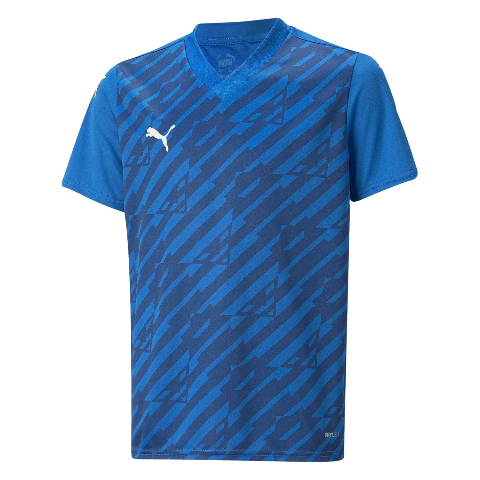 Puma Blue Kids Teamultimate T-Shirt - Electric - 7-8 Years - Electric - 100% Recycled Polyester