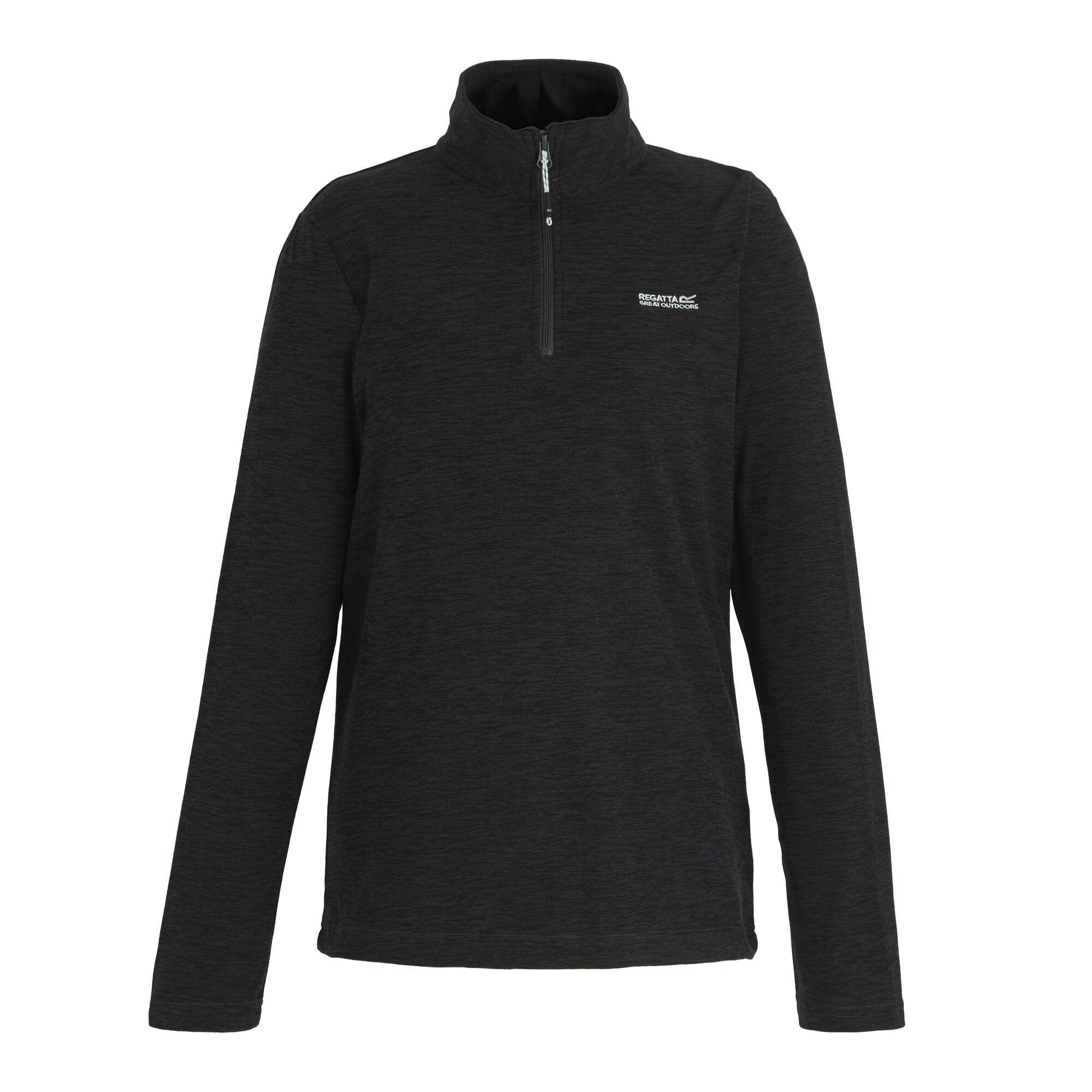 Regatta Women's Grey Sweetheart Quarter Zip Fleece Top - Seal - 16 Uk - Seal - 70% Polyester/30% Recycled Polyester