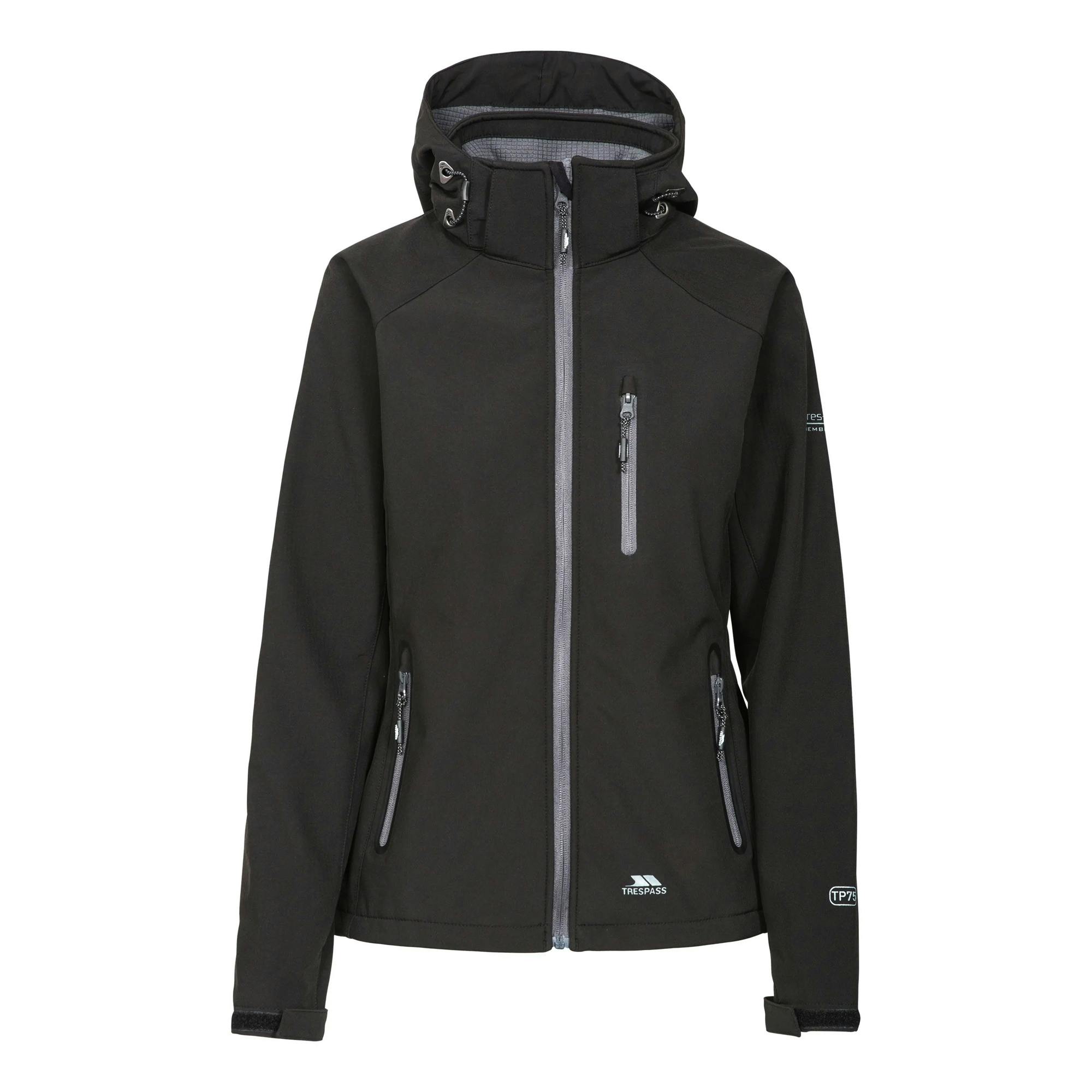 Trespass (S, Black) Womens/Ladies Bela Ii Waterproof Soft Shell Jacket - Image 3