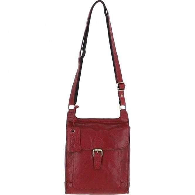 Ashwood Leather Women's Red Vintage Small Leather Travel Shoulder Bag In - Image 5