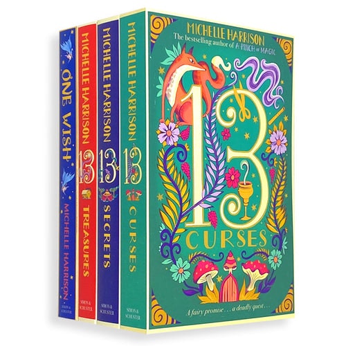 Simon & Schuster Red Michelle Harrison Collection 13 Treasures Series 4 Books Set - The Thirteen Treasures The Thirteen..