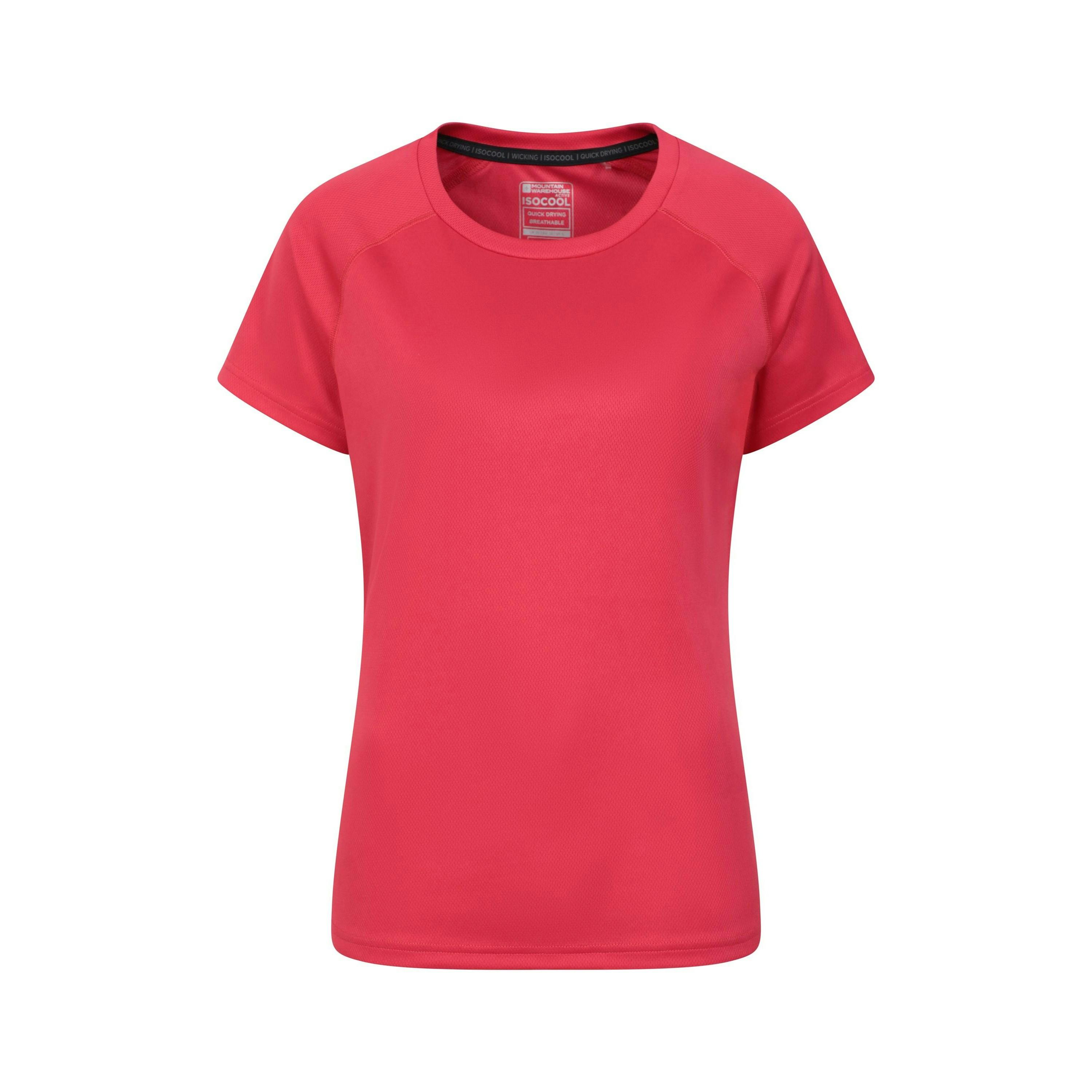 Mountain Warehouse Women's Coral / Endurance T-Shirt - 20 Uk - 100% Polyester