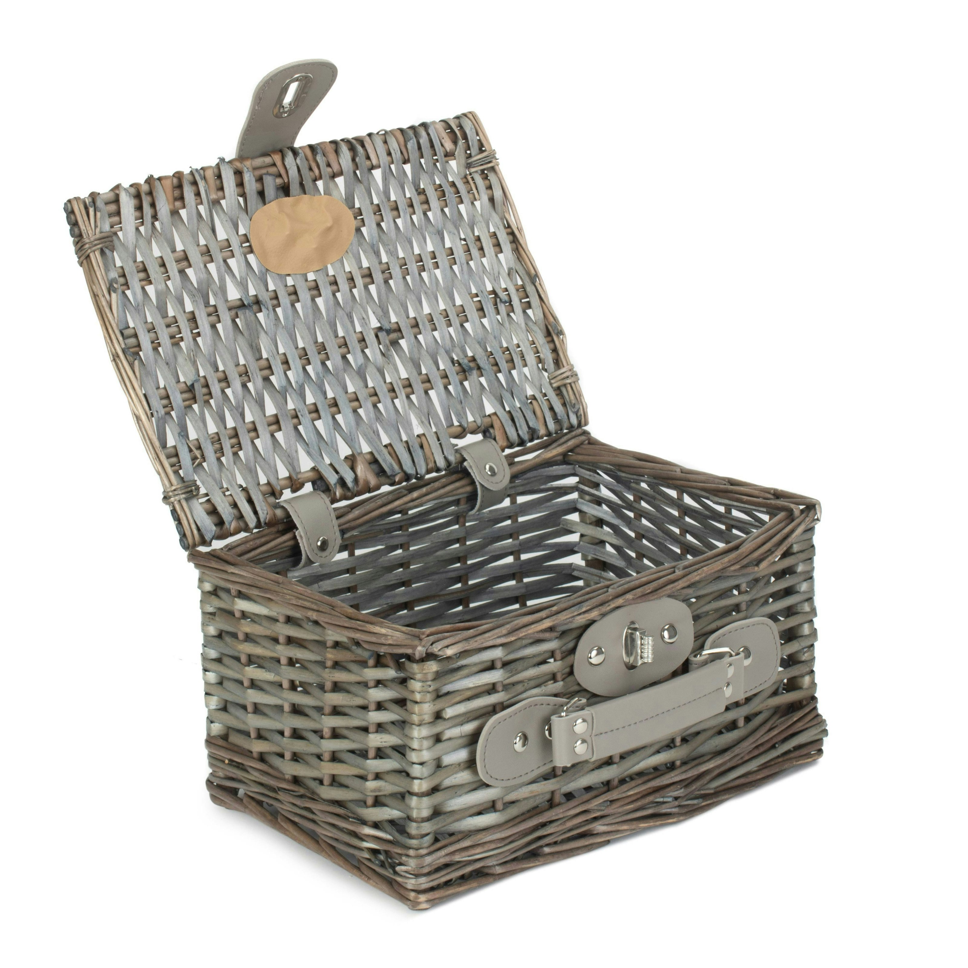 Red Hamper Small Antique Wash Split Willow Chest Picnic Basket - Antique Wash - Small