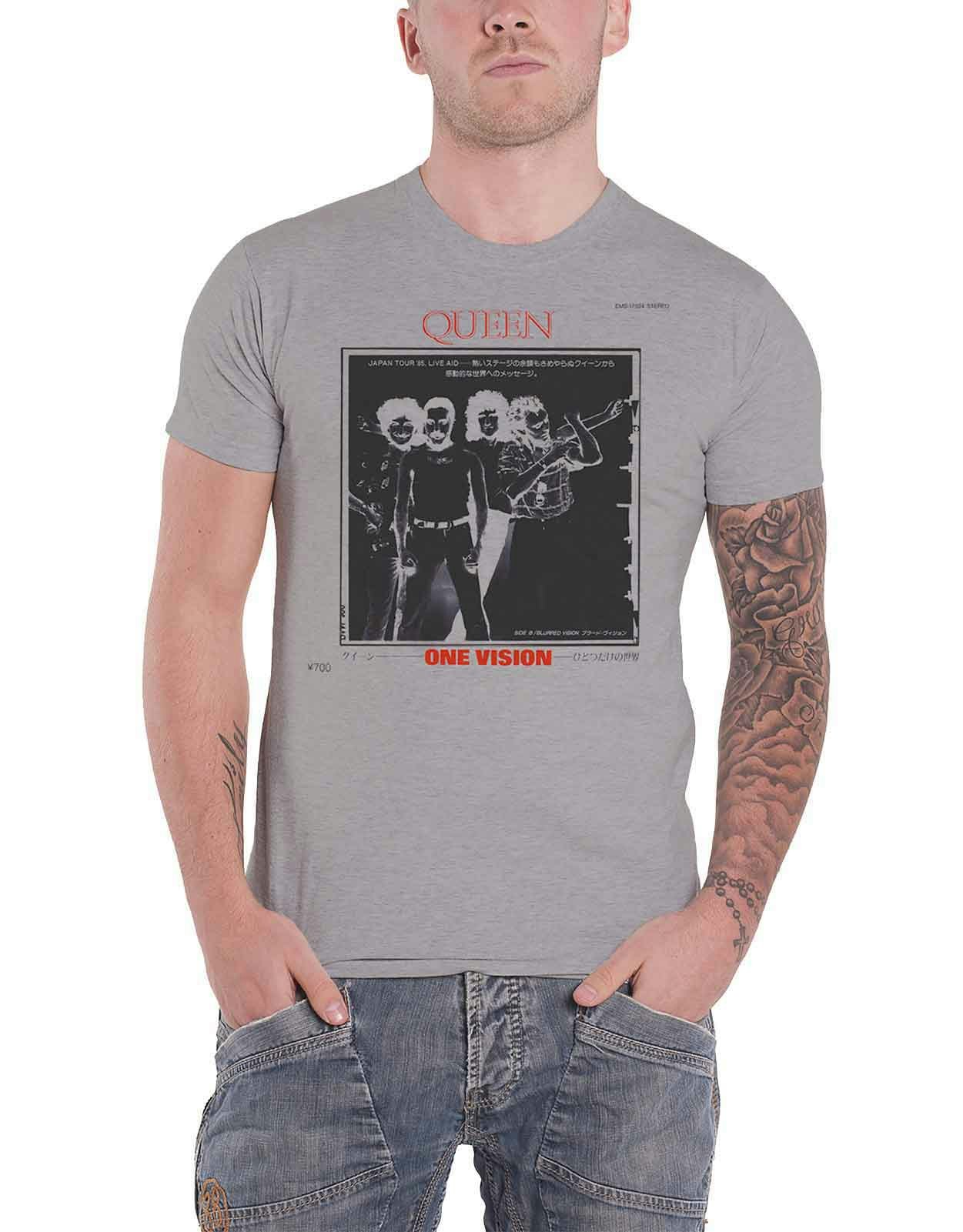 Paradiso Clothing Men's Grey Queen One Vision Japan Tour 85 T Shirt - L
