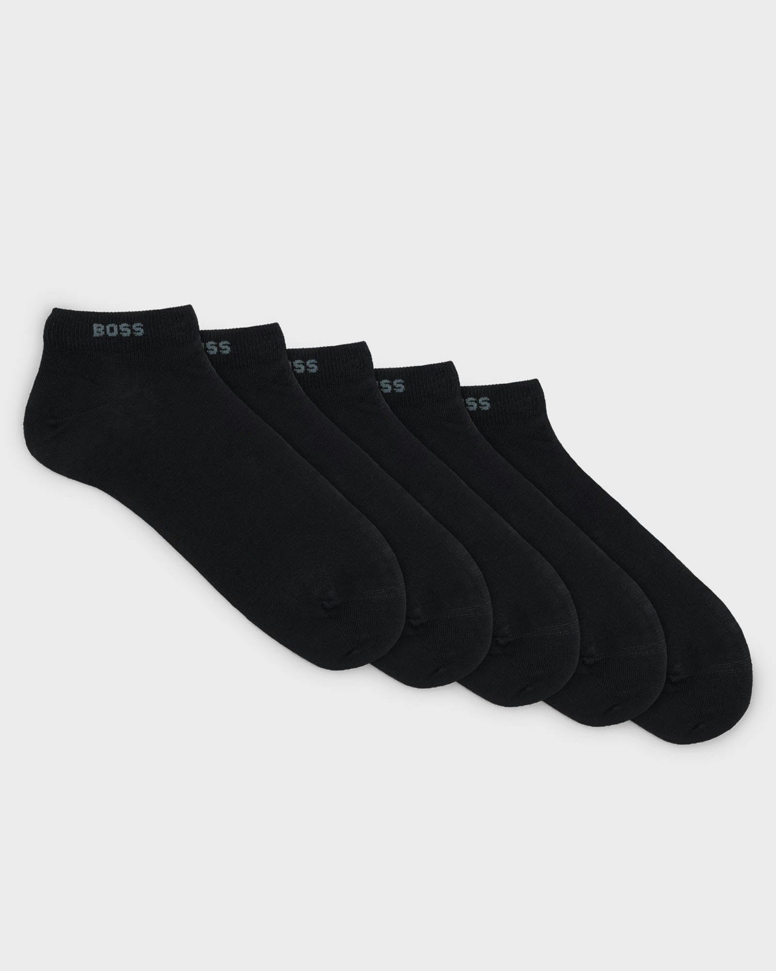Boss Orange Men's Orange/Black Boss 5-Pack Cotton-Blend Ankle Socks - 001 - 001 - Uk9-12 Eu43-46 Us10-13