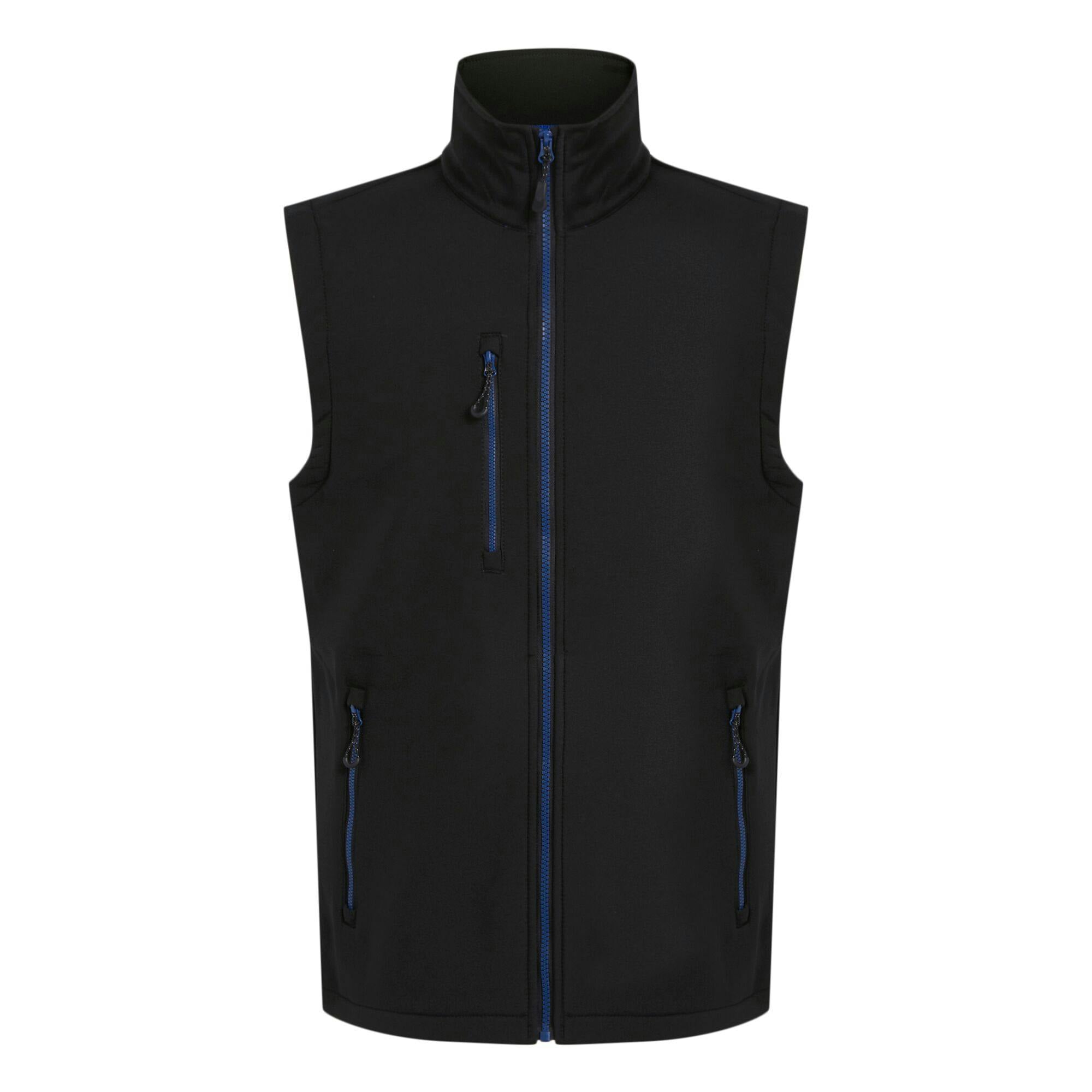 Regatta Men's Black Professional Softshell 2 Layer Body Warmer - /New Royal - S - /New Royal - 100% Mixed