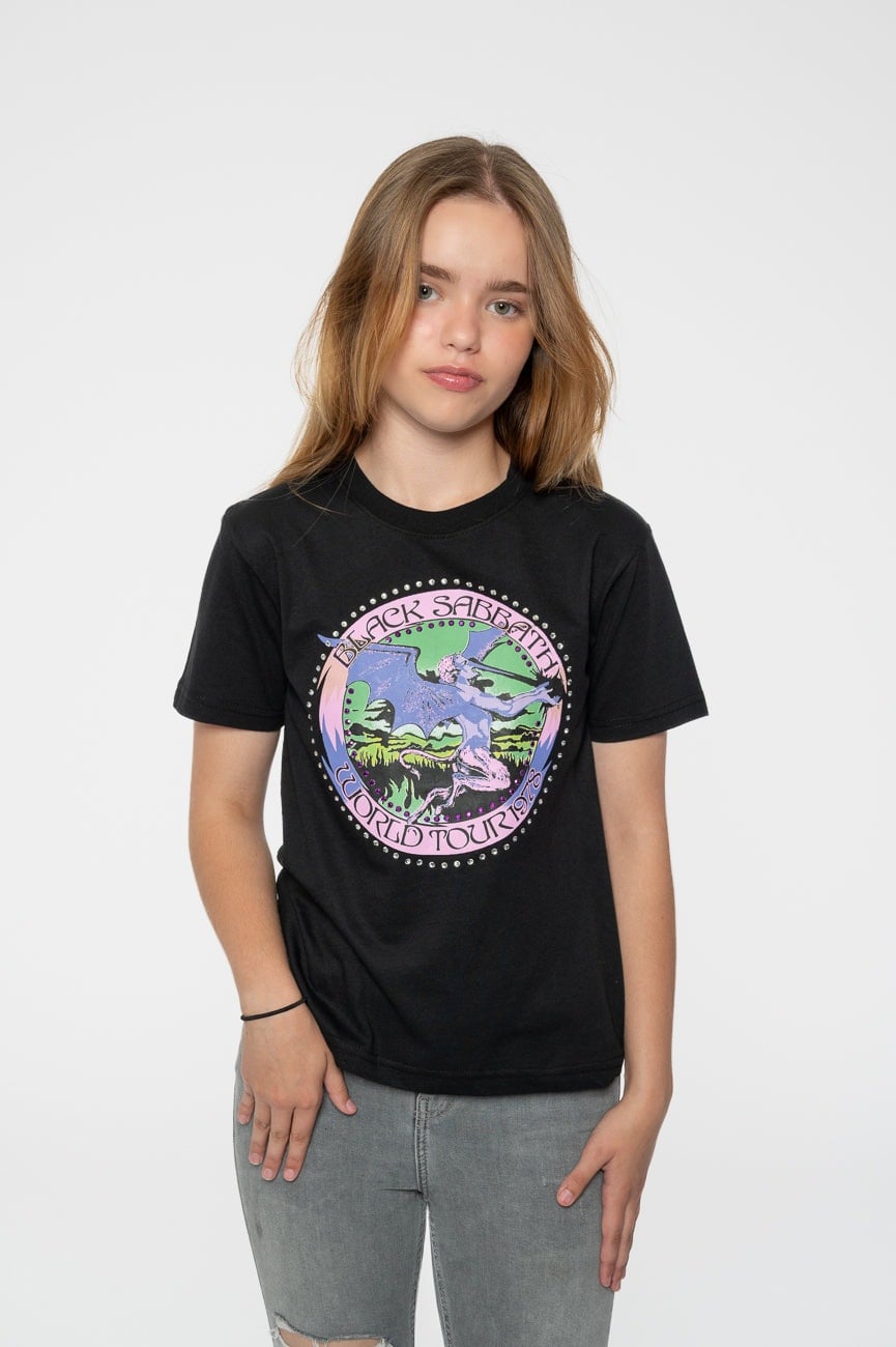 Paradiso Clothing Black Sabbath Diamante Tour 78 Kids T Shirt - XX-Small (1/2 Yrs)