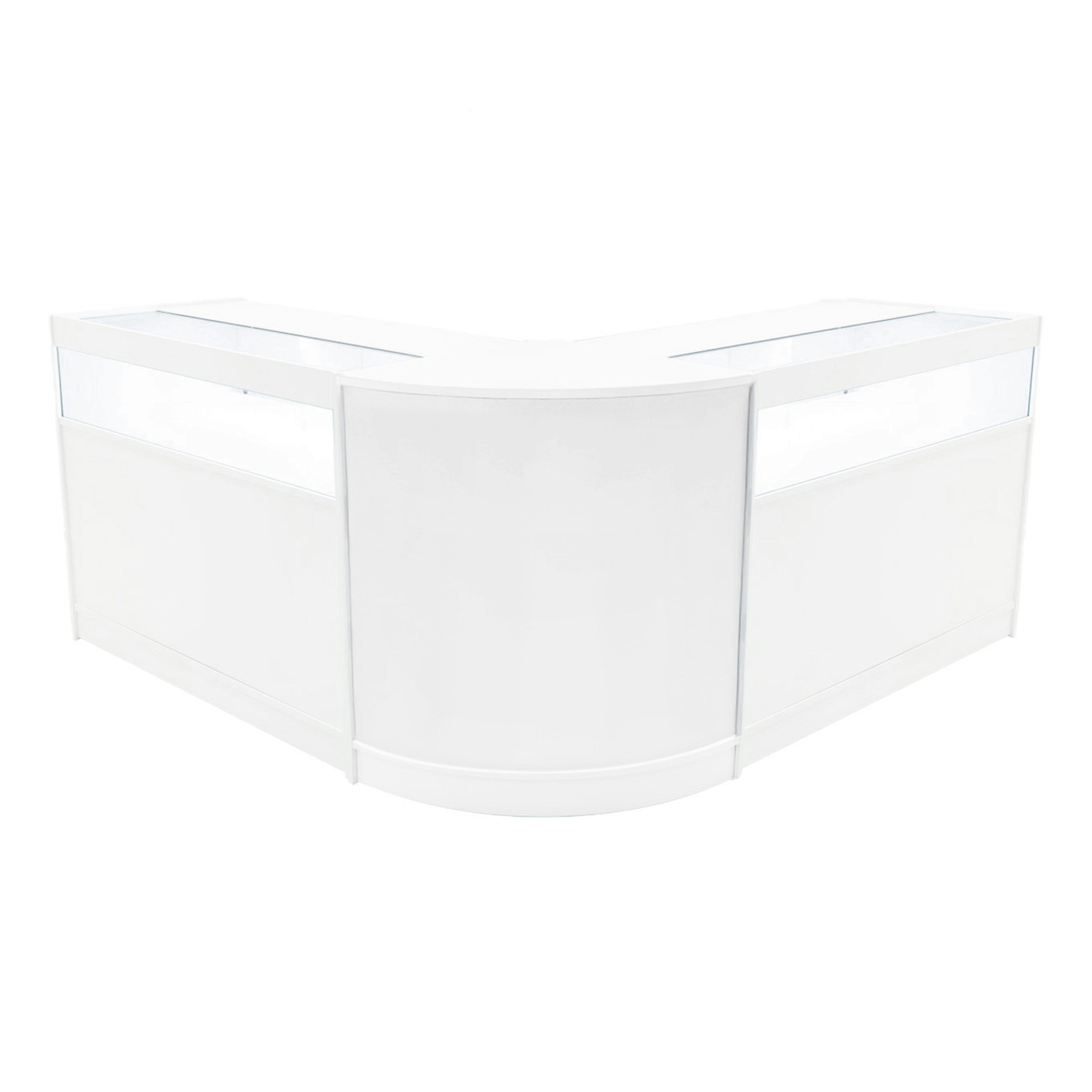 Rackhams White Iris Led Shop Counter Set Cm60 & 2 X B1200