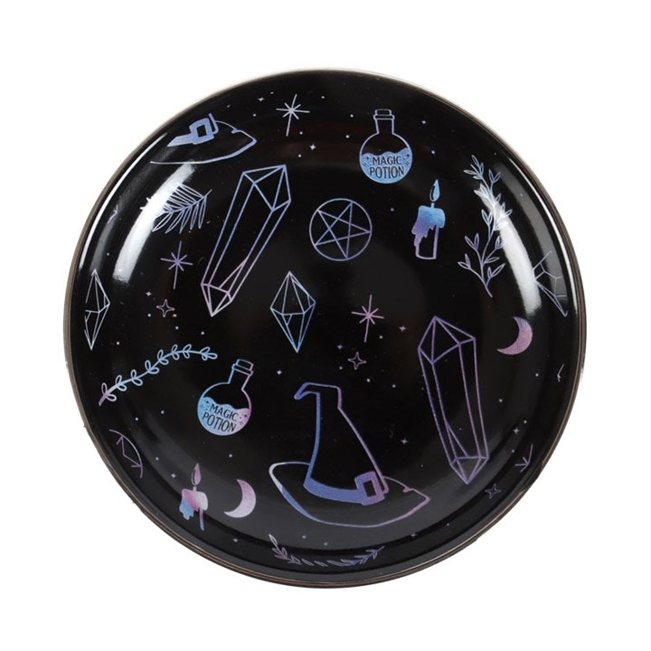 Rackhams Black Crystal Witch Trinket Dish - Ceramic - 1