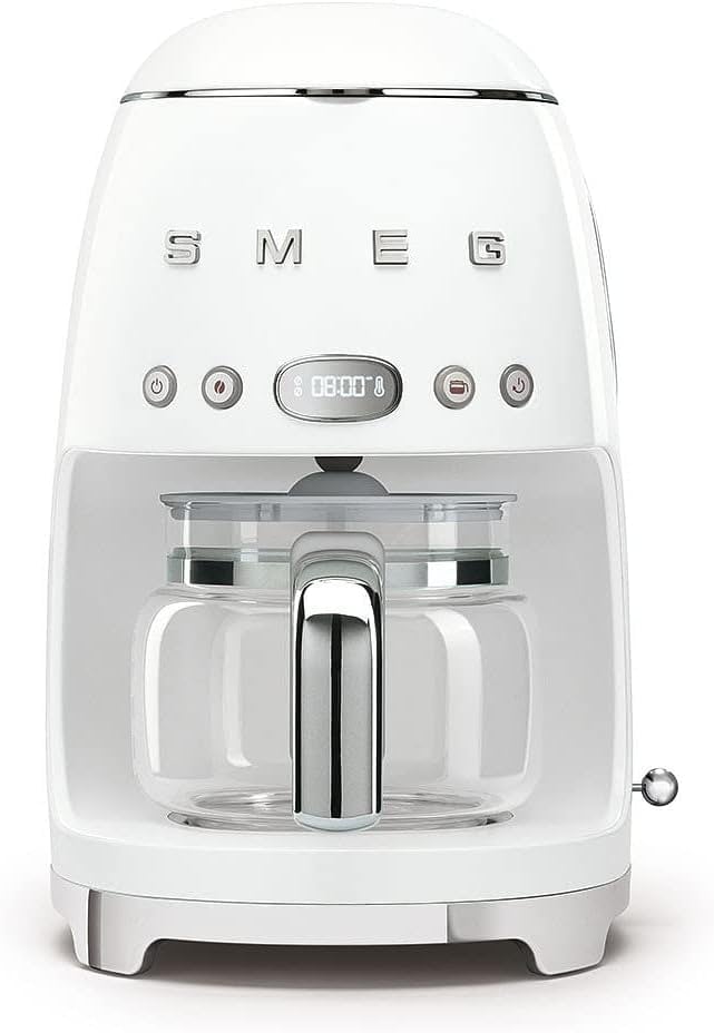 Smeg White Dcf02 Drip Filter Coffee Machine