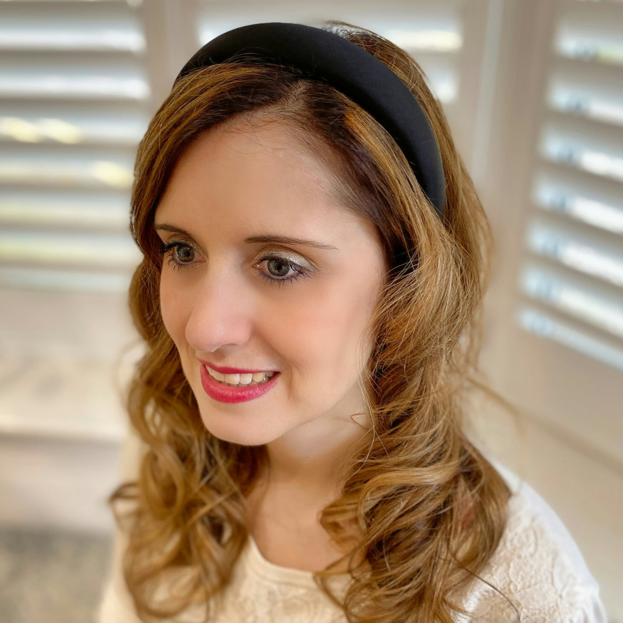 Queenmee Accessories Black Headband Hair Band Satin