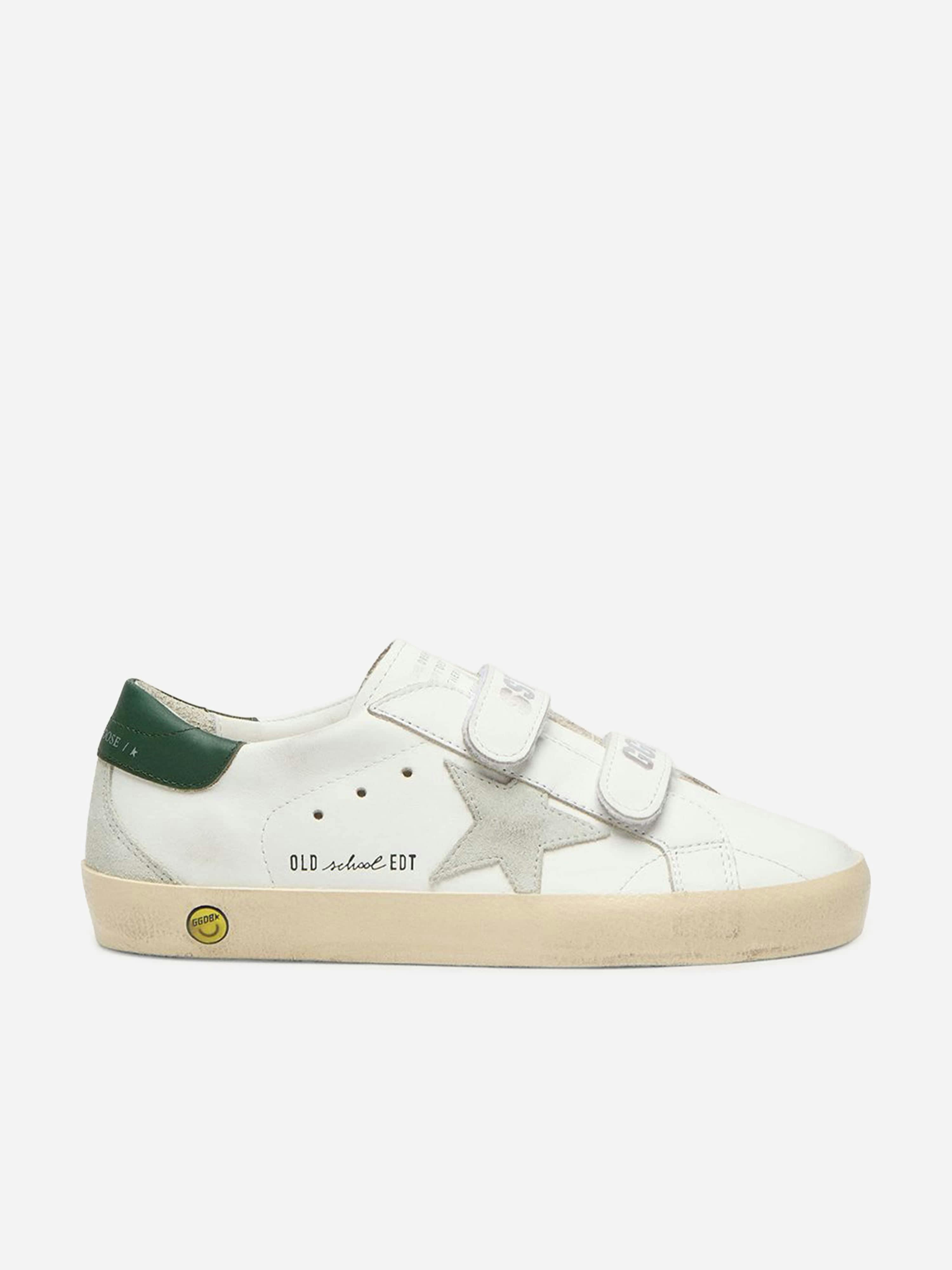 Golden Goose Kids Boys Golden/White Goose Kids Old School Leather And Suede Star Trainers In - Eu 30 Uk 12