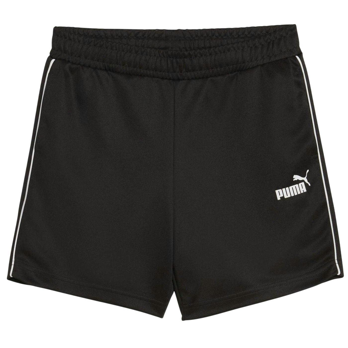 Puma Black Kids Track Shorts - 11-12 Years - 100% Mixed