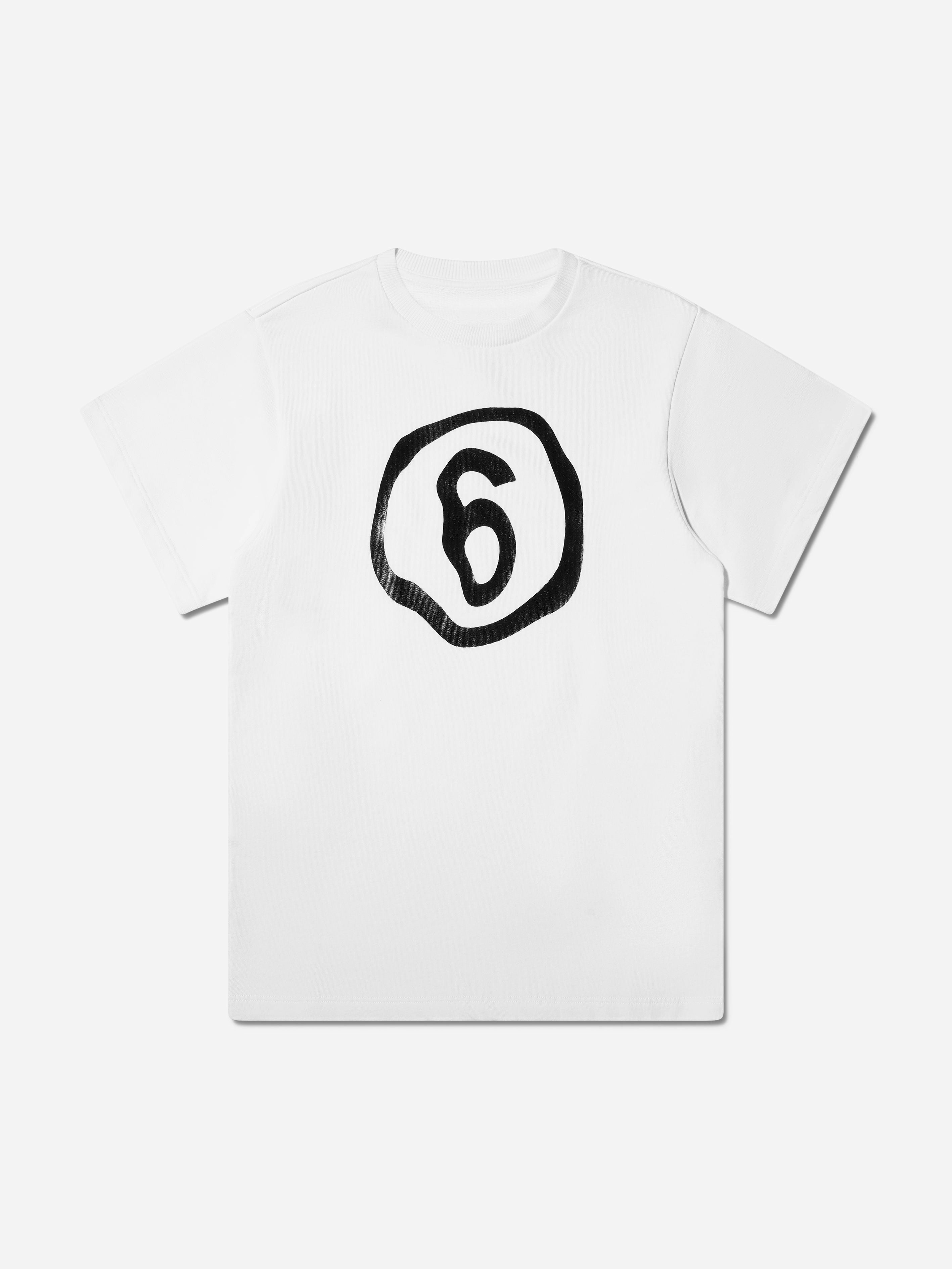 Mm6 Maison Margiela White Kids Logo T-Shirt Dress In - 10 Yrs