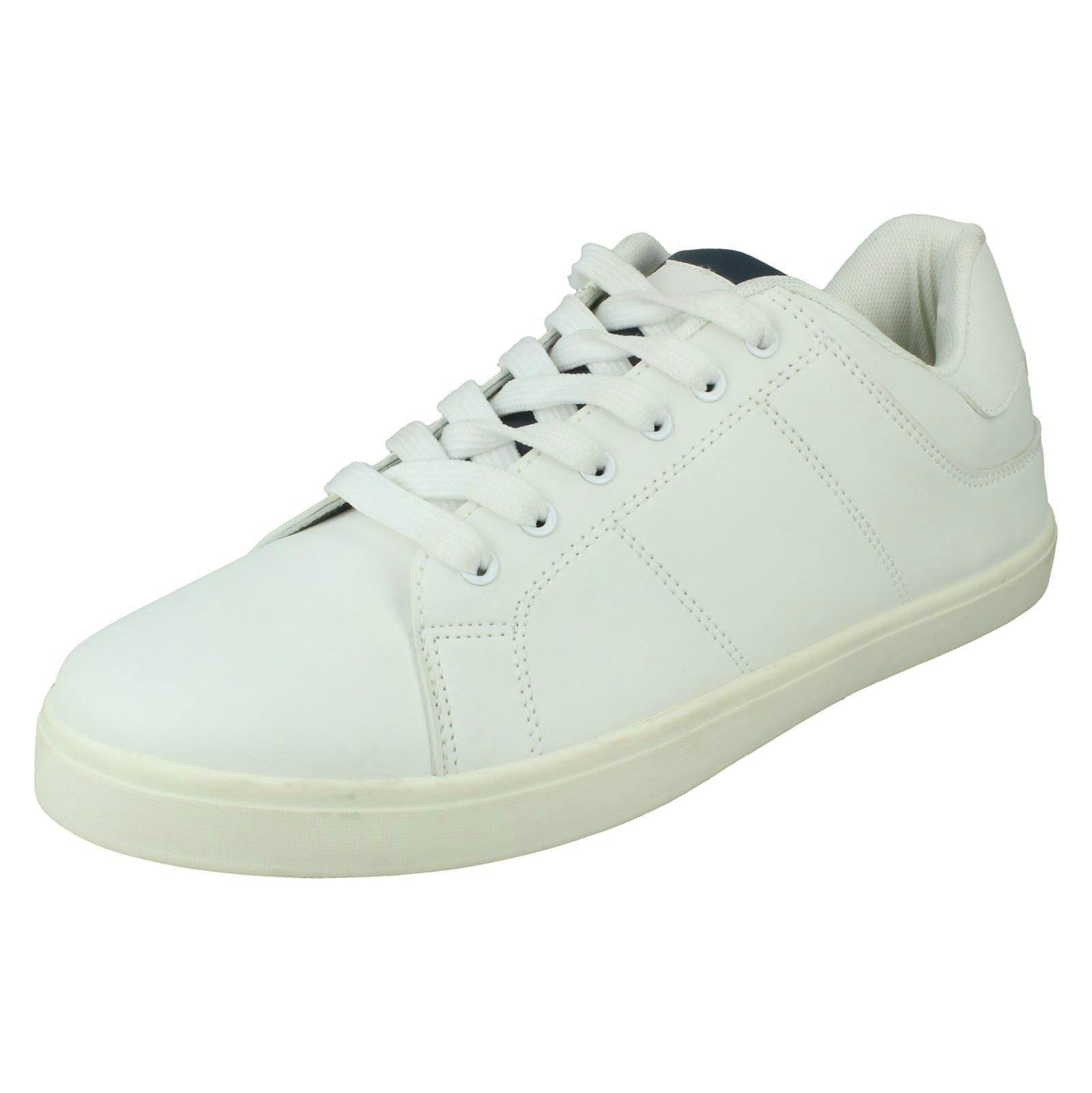 Reflex Men's White Lace Up Trainers A2184 - Uk 7