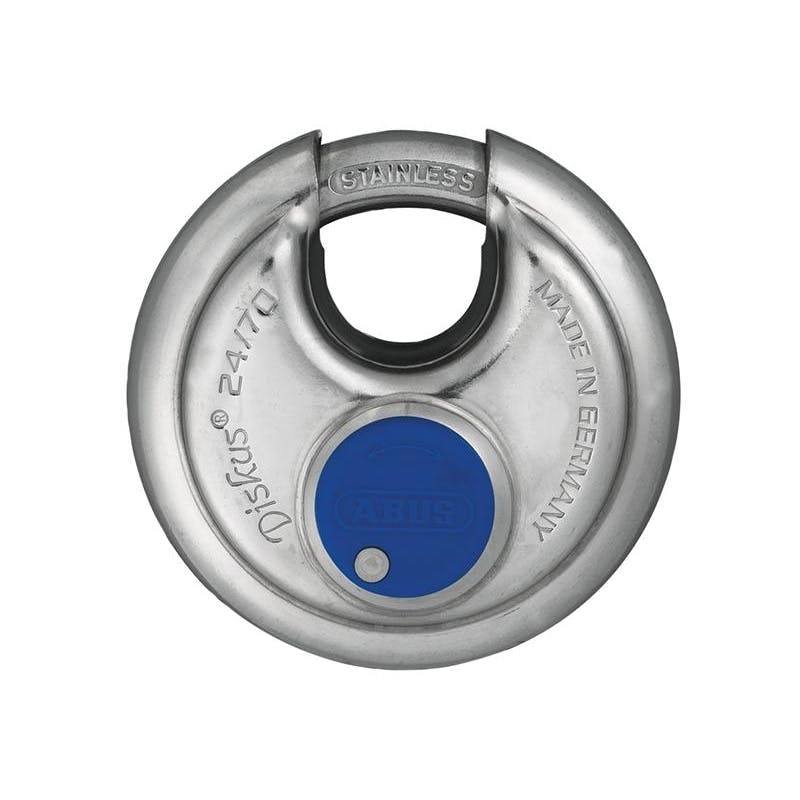 Rackhams 24Ib Series Diskus Padlock - 70Mm Keyed Ee0113 - Multi Colour
