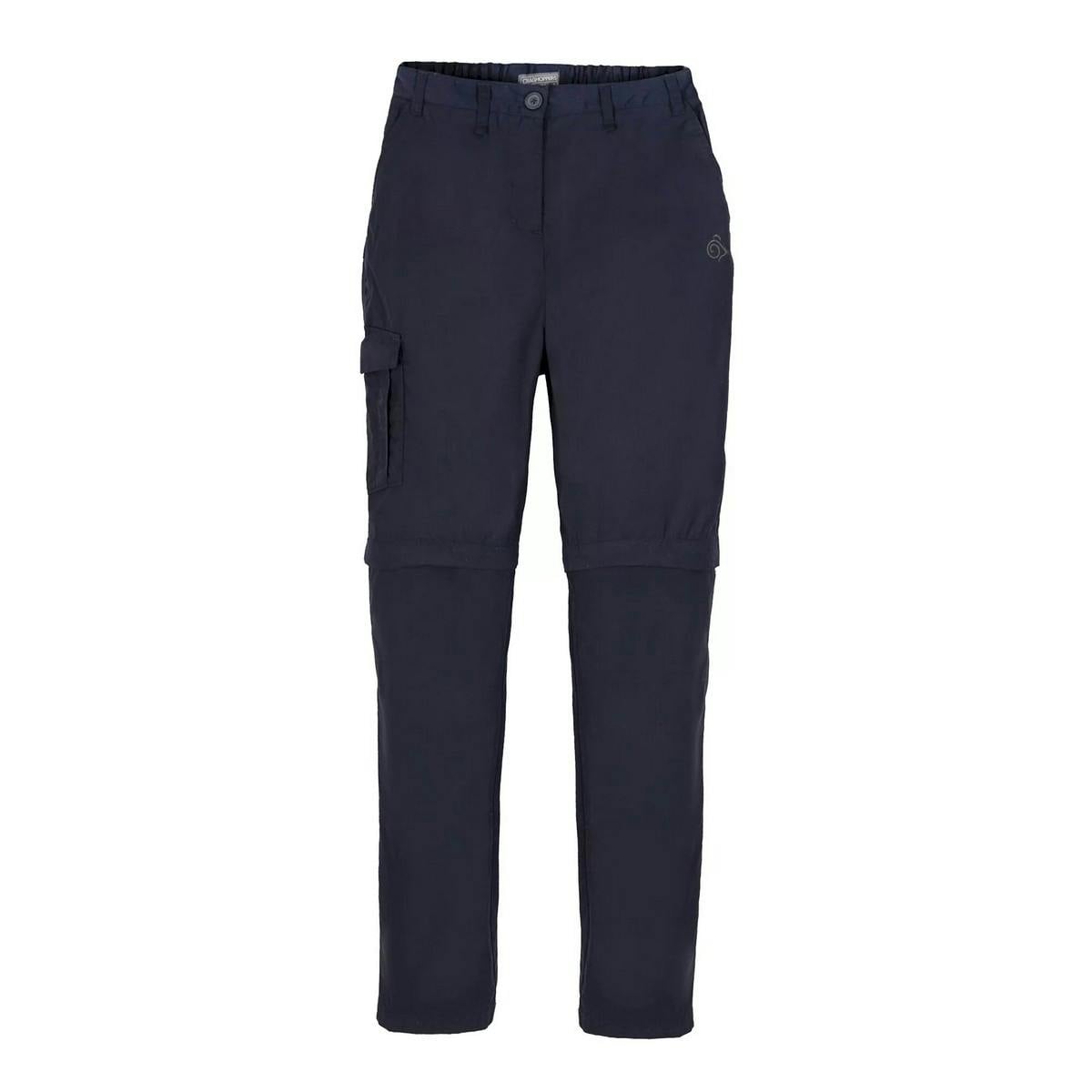 Craghoppers Women's Dark / Expert Kiwi Convertible Trousers - Navy - 10 Uk L - Navy - 65% Polyester/35% Cotton