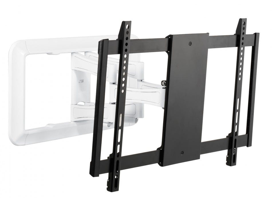 Intec Brackets White Tt39503 Swivel And Tilt Tv Wall Bracket For Screens Up To 85 Inch, Vesa 600 X 400