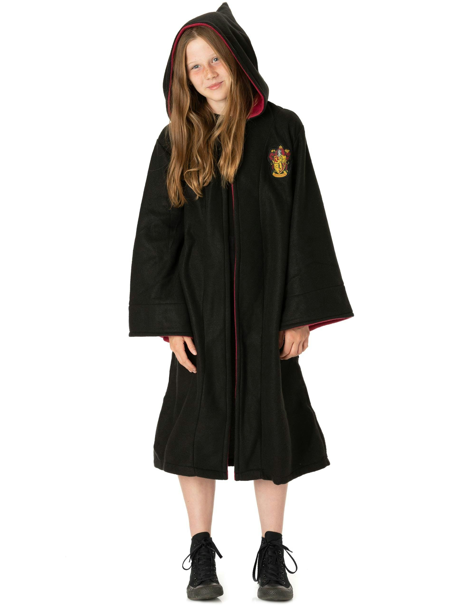 Vanilla Underground Unisex Black Harry Potter Kids Hogwarts House Crest Gown - 13-15 Years