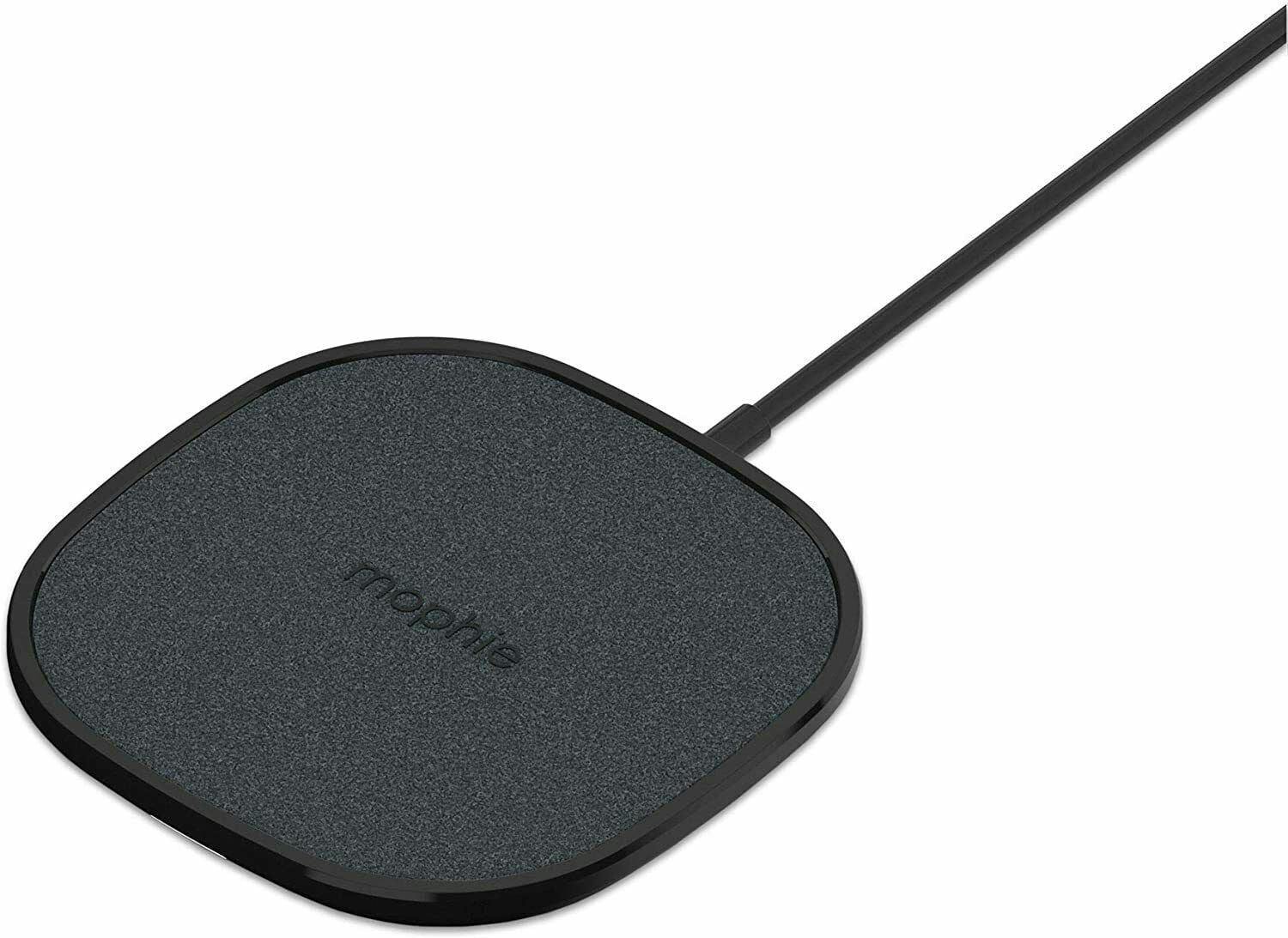 Mophie Black 10W Fabric Qi Wireless Charging Pad For Iphone 12 13 14 15 16 Pro Max
