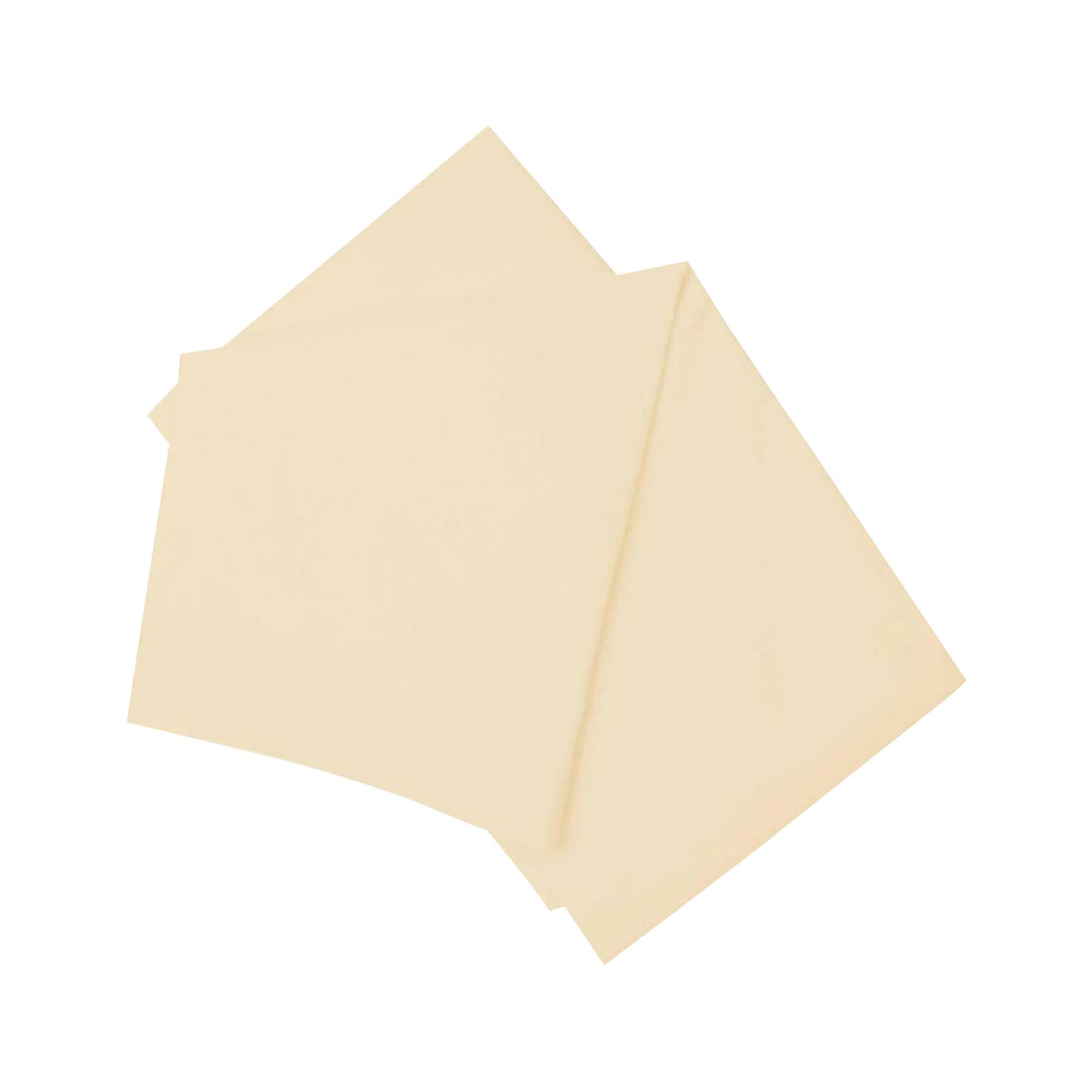 Belledorm Cream Brushed Cotton Fitted Sheet - Double - 100% Brushed Cotton