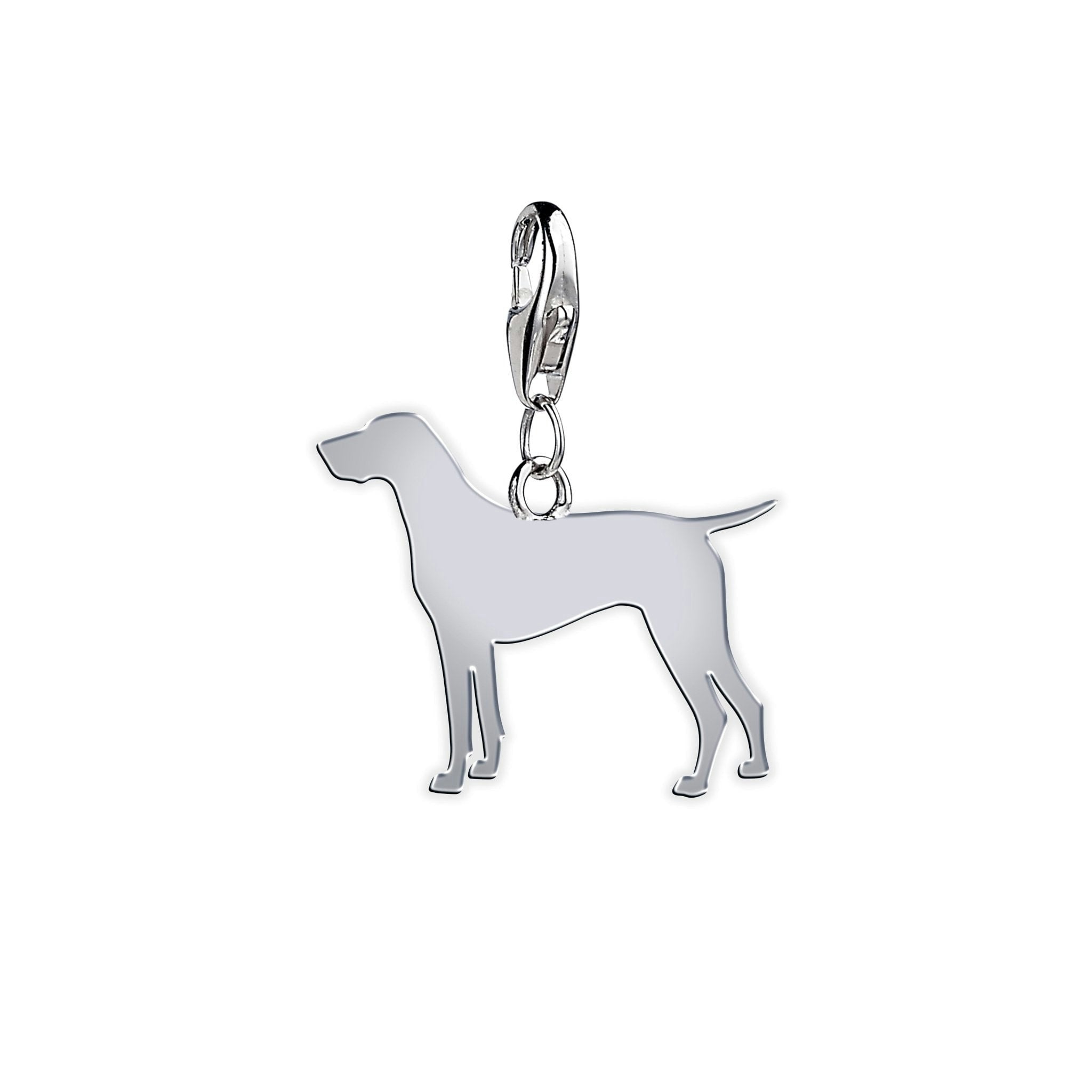 Mylee London Silver German Shorthaired Pointer Silhouette Charm - No - Clip On Charm