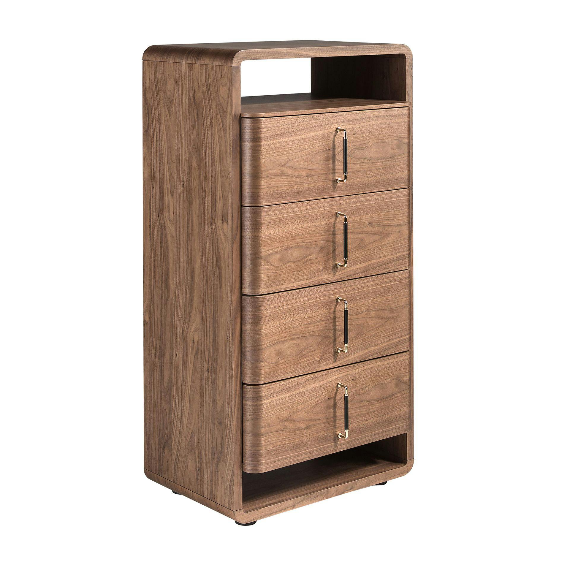 Rackhams Black Walnut And Pvc Chest Of Drawers 7227