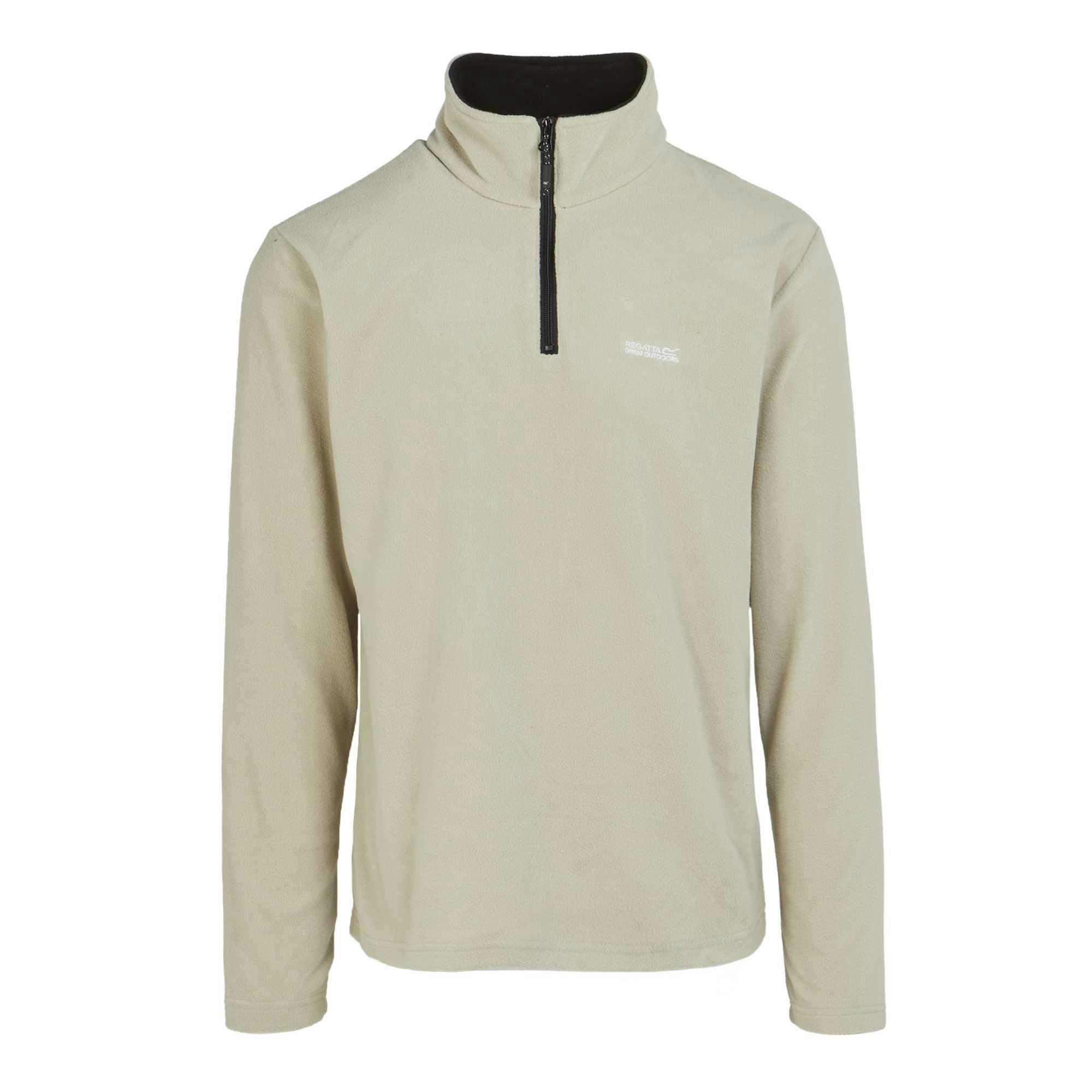 Regatta Men's Great Outdoors Thompson Half Zip Fleece Top - Abbeystone - 3XL - Abbeystone - 100% Polyester