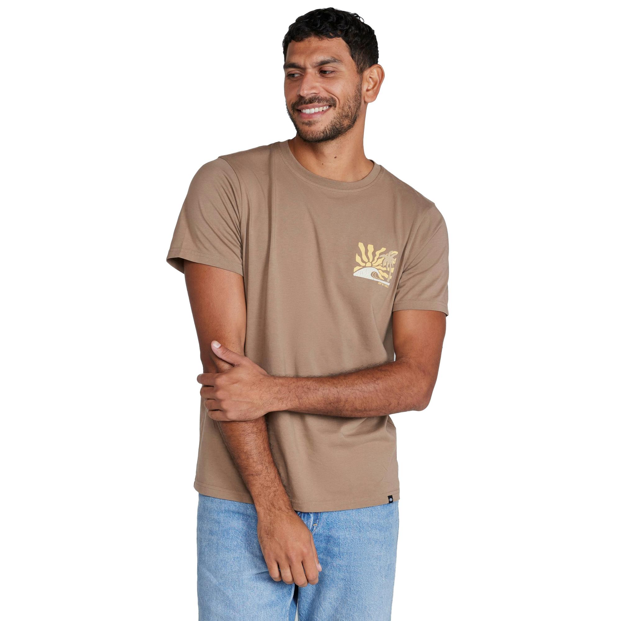 Animal Men's Jacob Sun T-Shirt - Tan - Xs - Tan - 100% Cotton