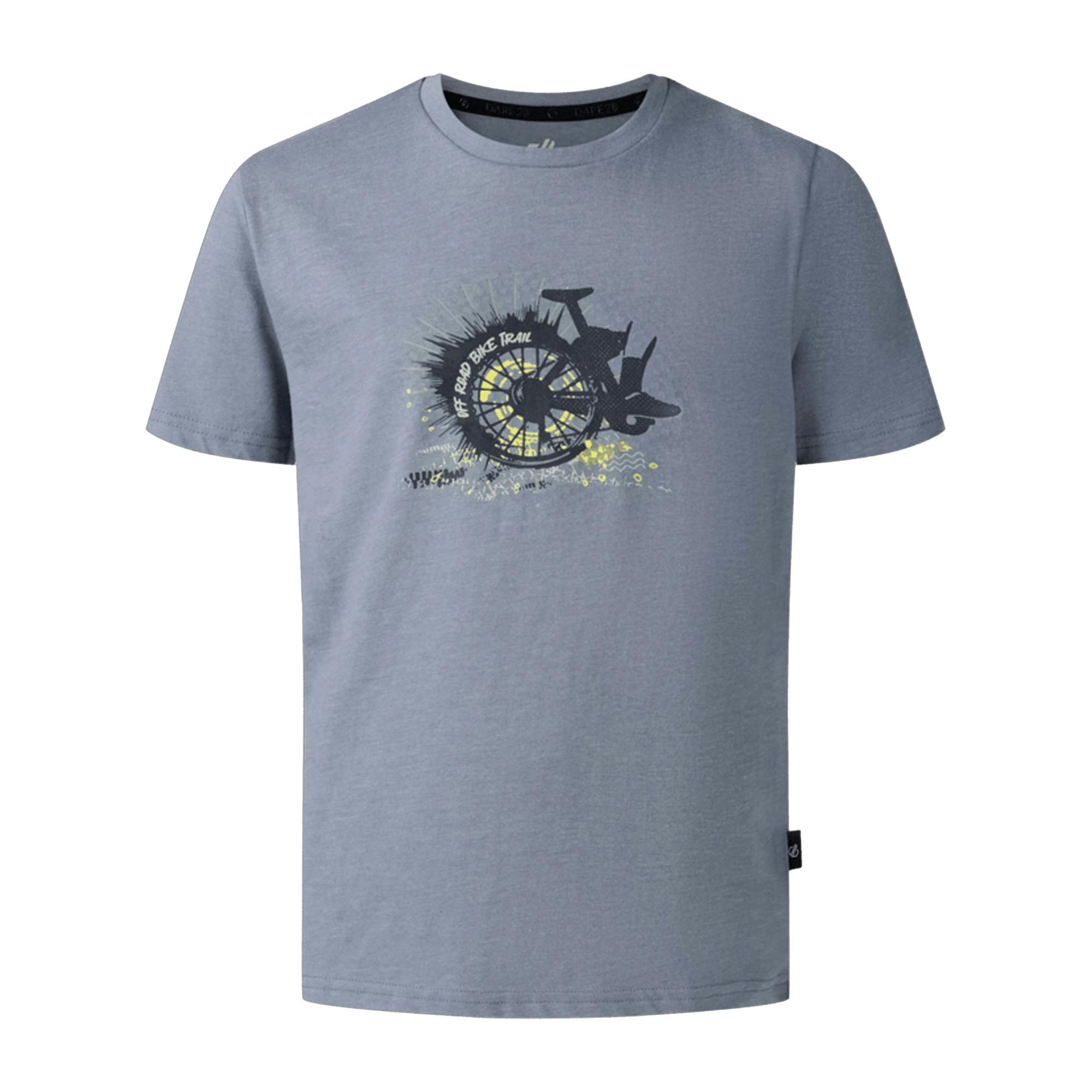 Dare 2B Kids Trailblazer Iii Wheel T-Shirt - Mercury - 13 Years - Mercury - 100% Cotton