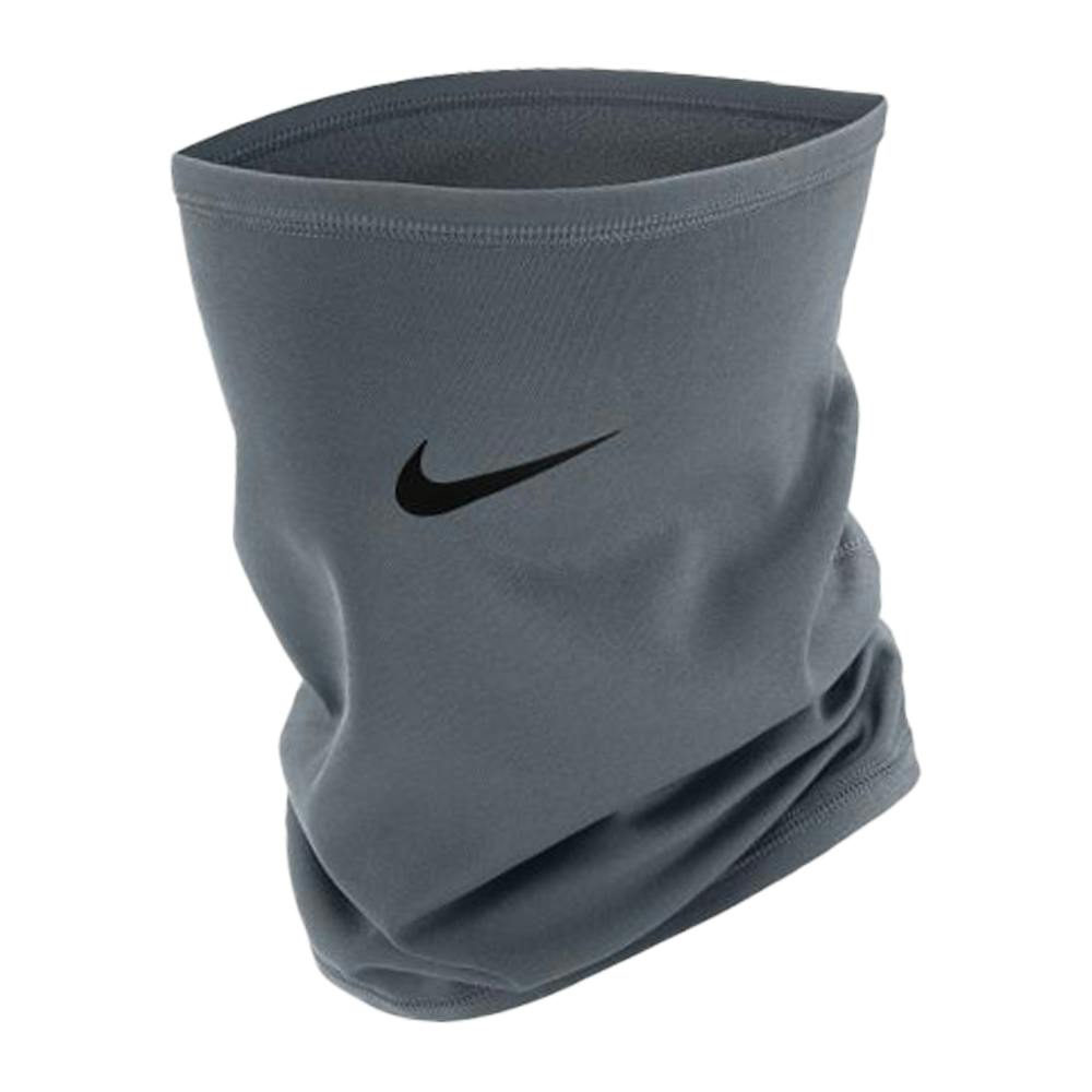 Nike Grey Thermafit Fleece Neck Warmer - One Size - 82% Polyester/12% Spandex/6% Nylon