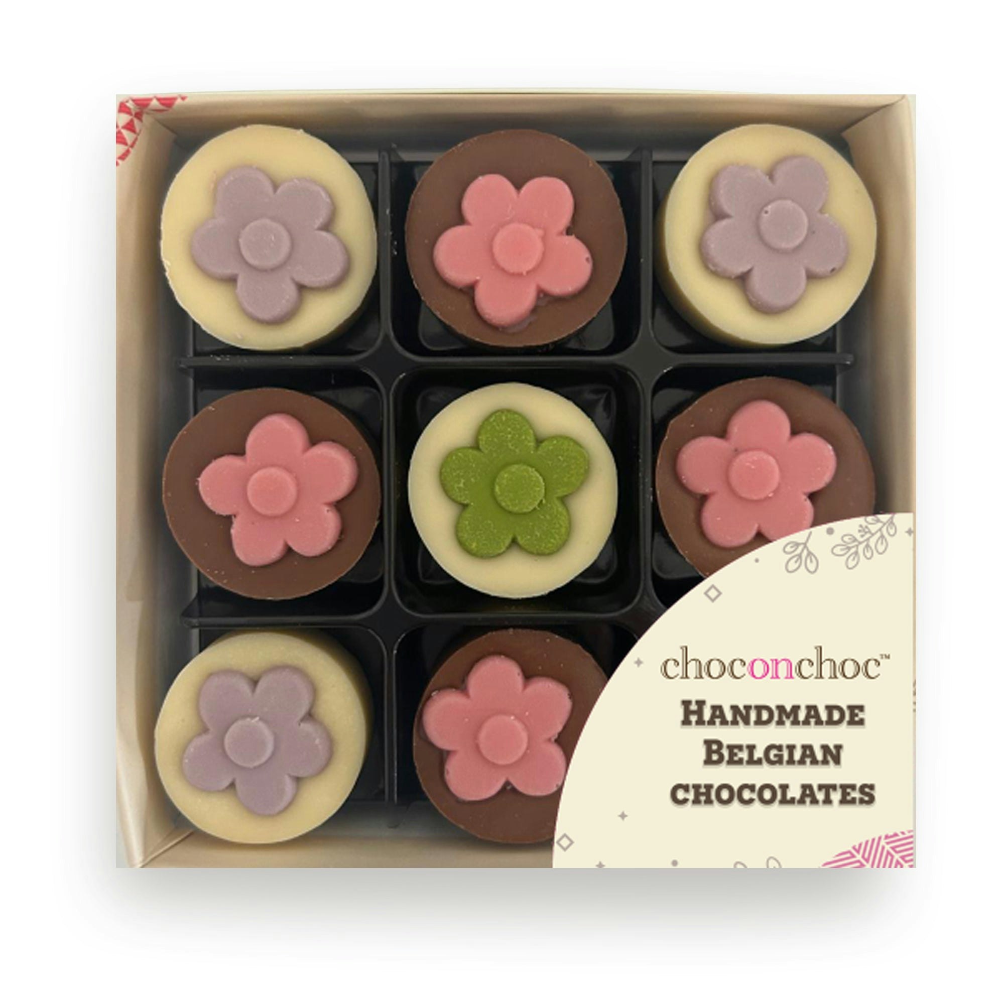 Choc On Choc White Chocolate Flowers