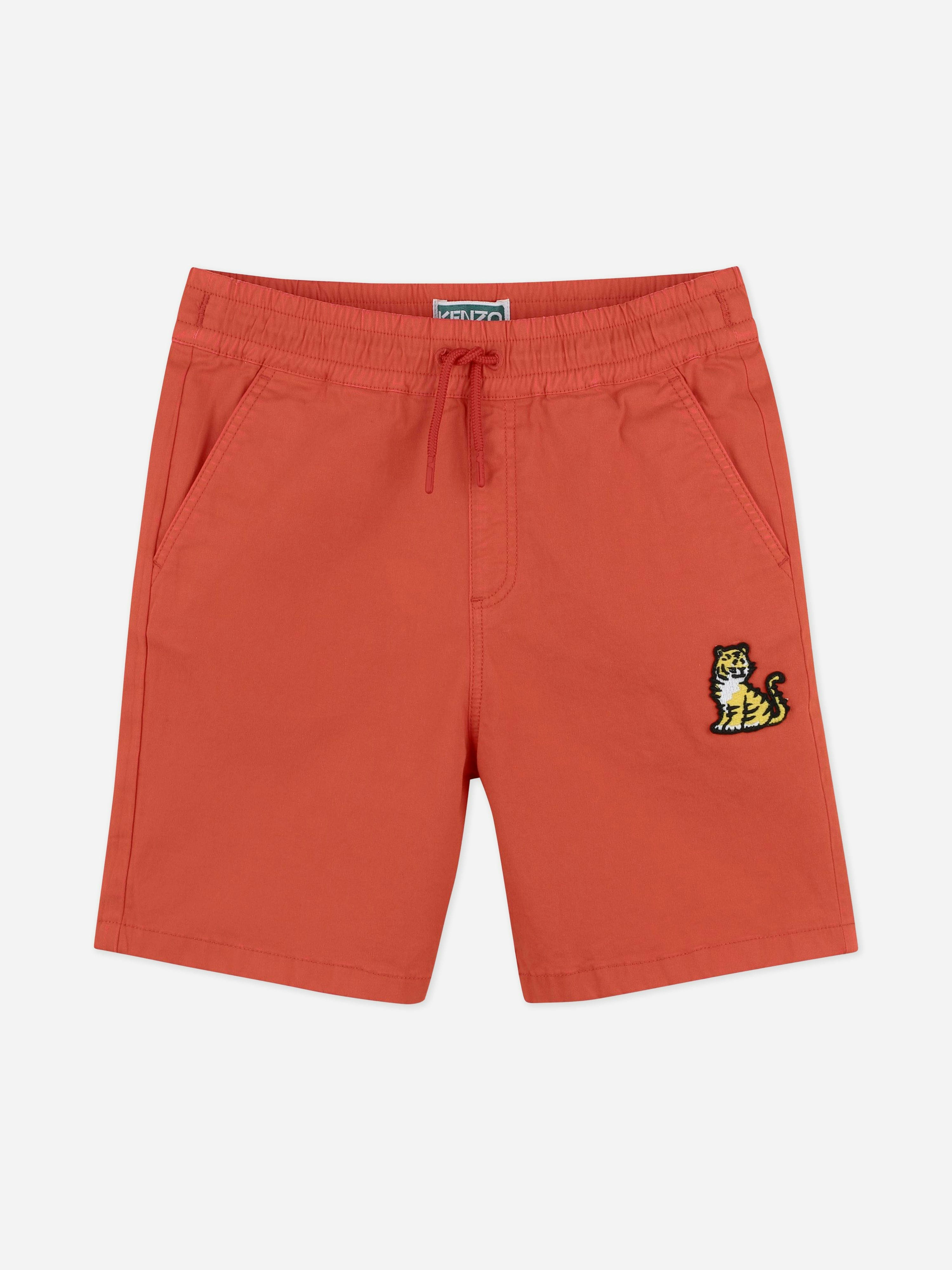 Kenzo Kids Boys Red Kenzo Kotora Bermuda Shorts In - 2 Yrs