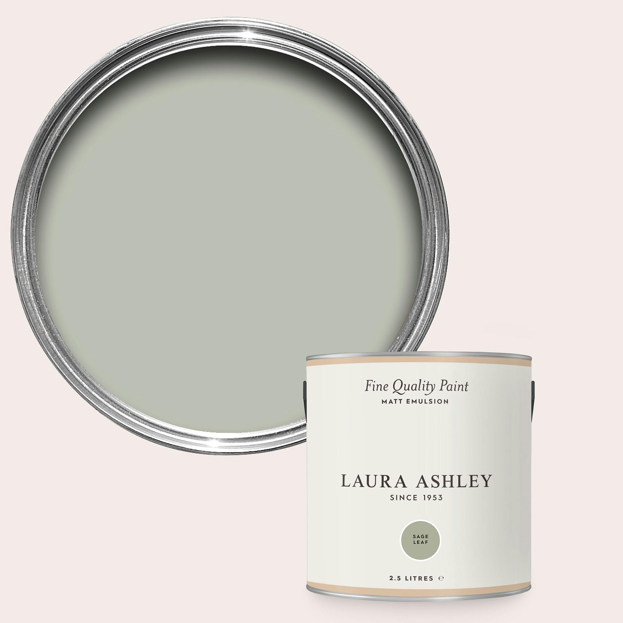 Rackhams Grey/Green Sage Leaf Matt Emulsion 2.5L Paint - 2.5