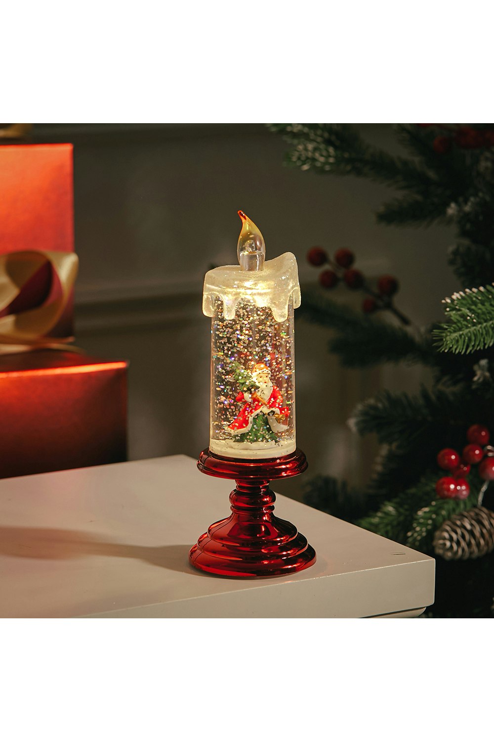 Rackhams Light Led Flameless Taper Flickering Battery Operated Candles S Christmas Candlesticks Decor