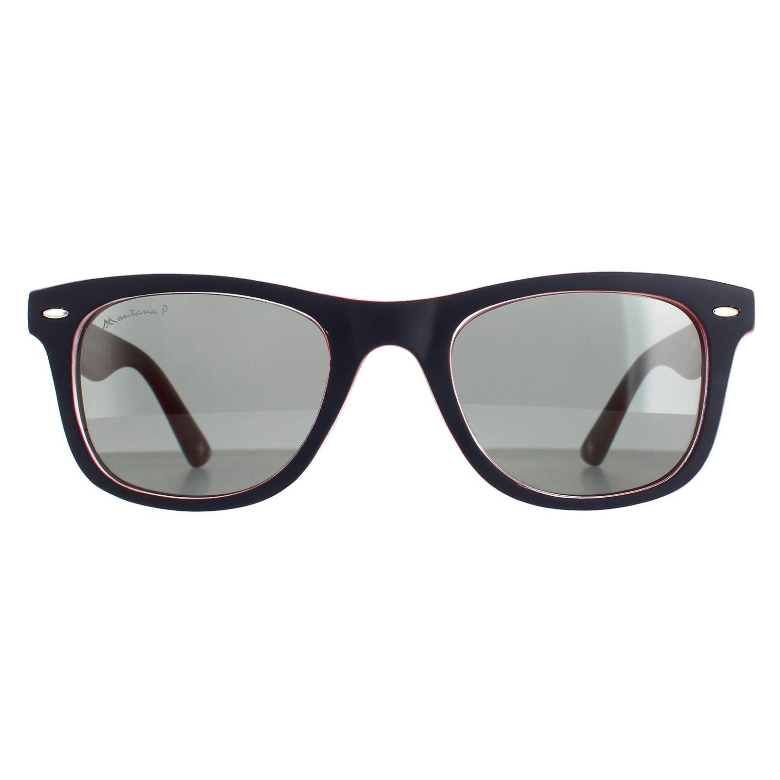 Montana Unisex Blue/Red Mp41 Rubbertouch Sunglasses