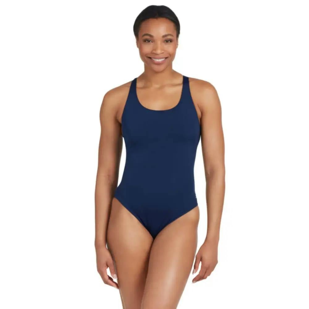 Zoggs Light Cottesloe Powerback Swimsuit - Navy - Uk Size 18