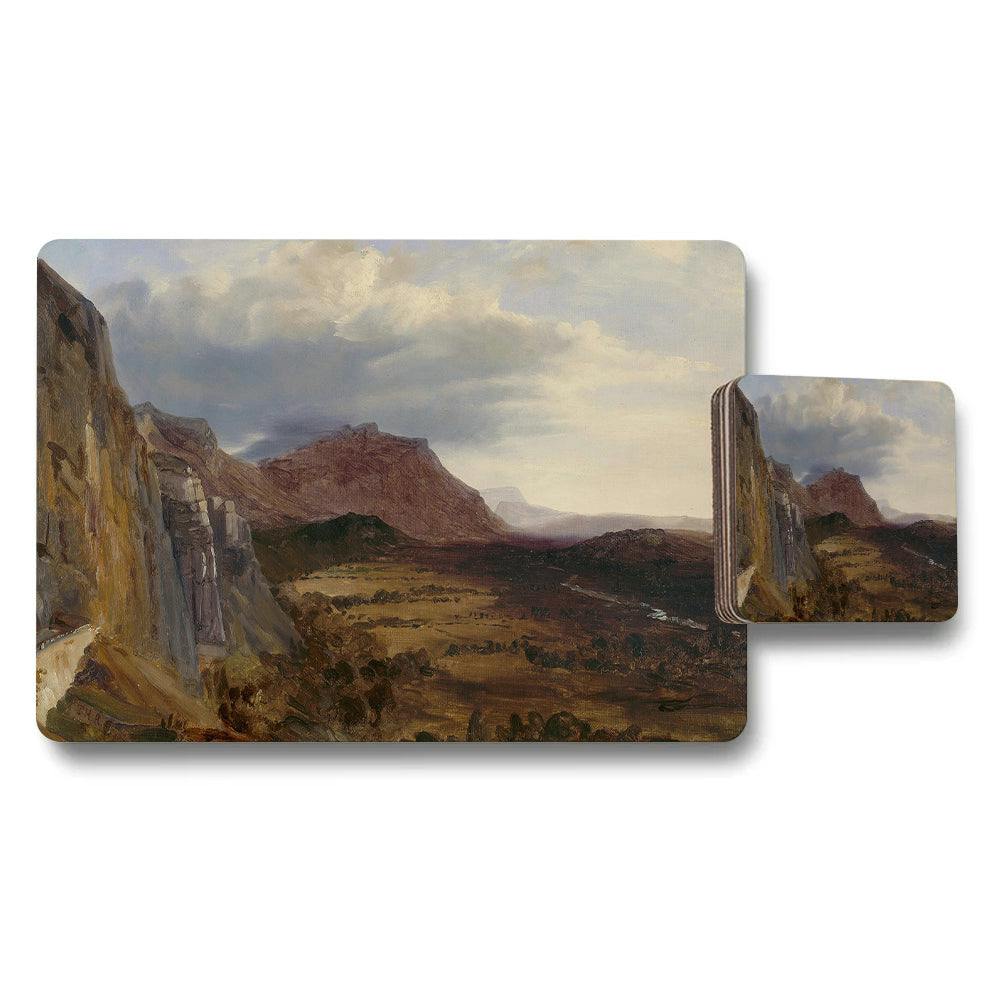 Rackhams Desert Canyon Landscape Placemat And Coaster Set Artwork