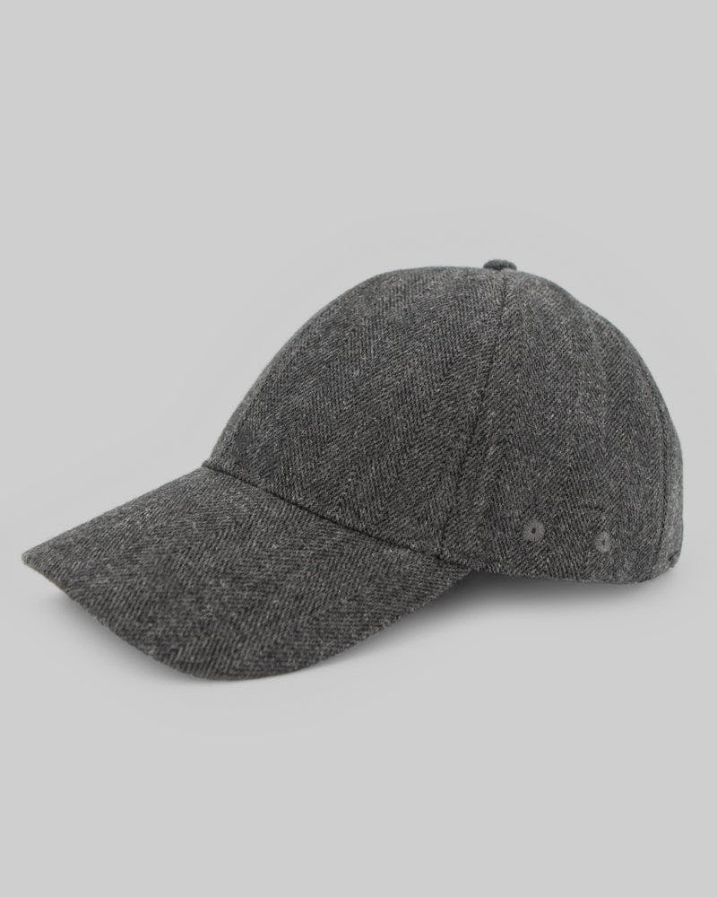 Steel & Jelly Charcoal Herringbone Baseball Cap - Charcoal - One Size