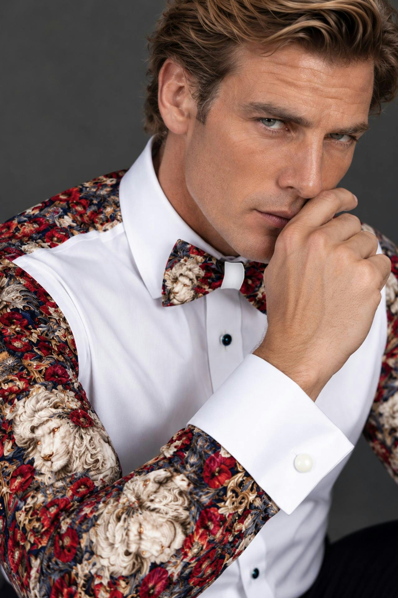 Claudio Lugli White Best Of British Tuxedo Shirt - Image 2