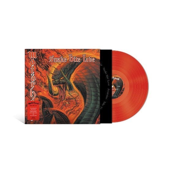 Eyesore Merch Red Motorhead 'Snake Bite Love' Lp Transparent Vinyl