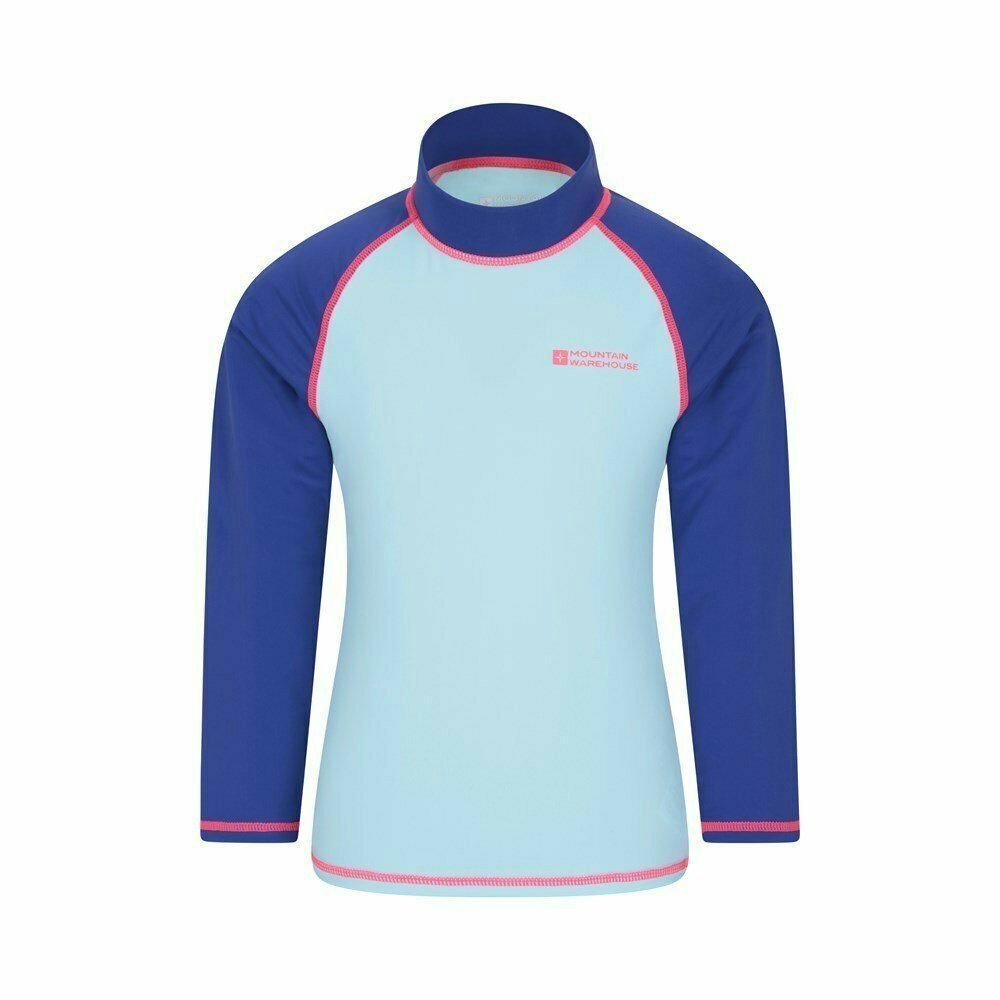 Mountain Warehouse Childrens/Kids Long-Sleeved Rash Top - Mint - 13 Years - Mint