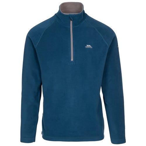Trespass Men's Blackford Microfleece Pull Over Zip Fleece Top - Midnight - S