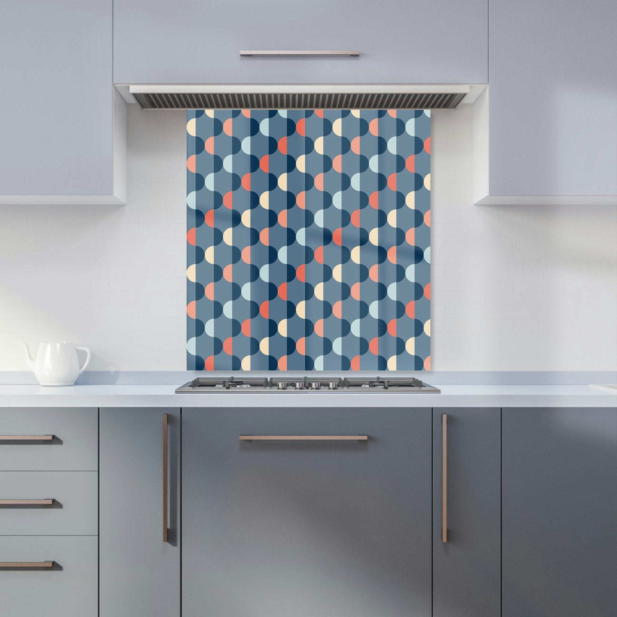 Warren Reed - Designer Geometric Pattern Kitchen Splashback - W700mm X H650mm