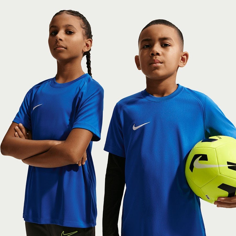 Nike Boys Blue / Girls Park 26 Dri-Fit T Shirt Jersey Royal Hv8182 - Xs - 7-8 Years