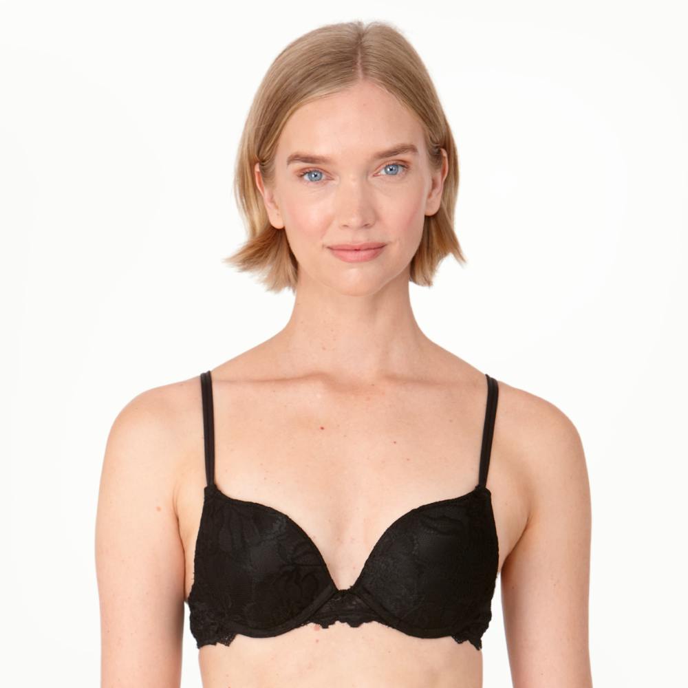 After Eden Black Anna Lace Single Boost Underwired Gel Bra 10.08.5165 - / B / 34 - Image 2